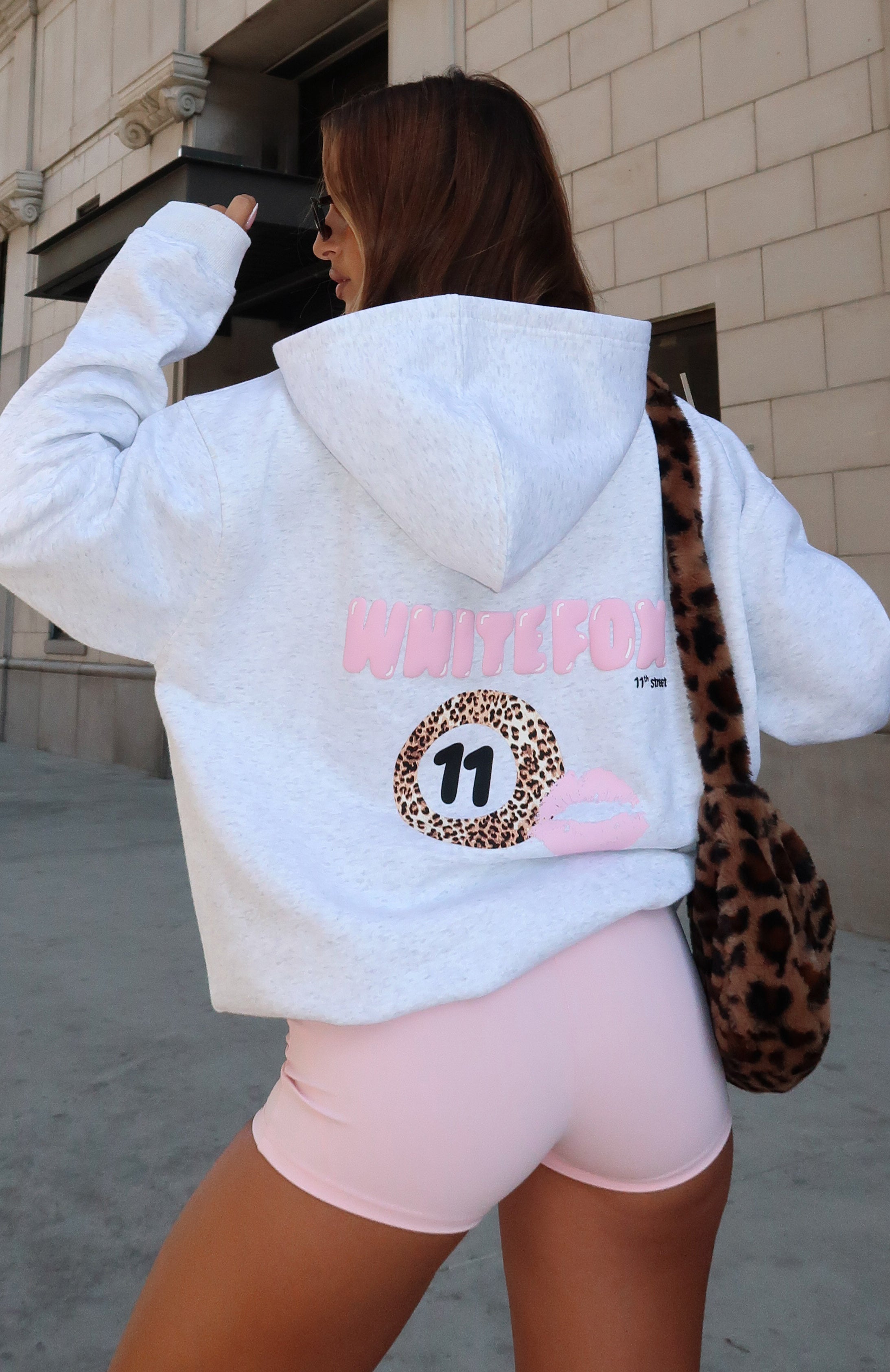 11th Street Oversized Leopard Hoodie - Fleece Lined & Comfort Fit