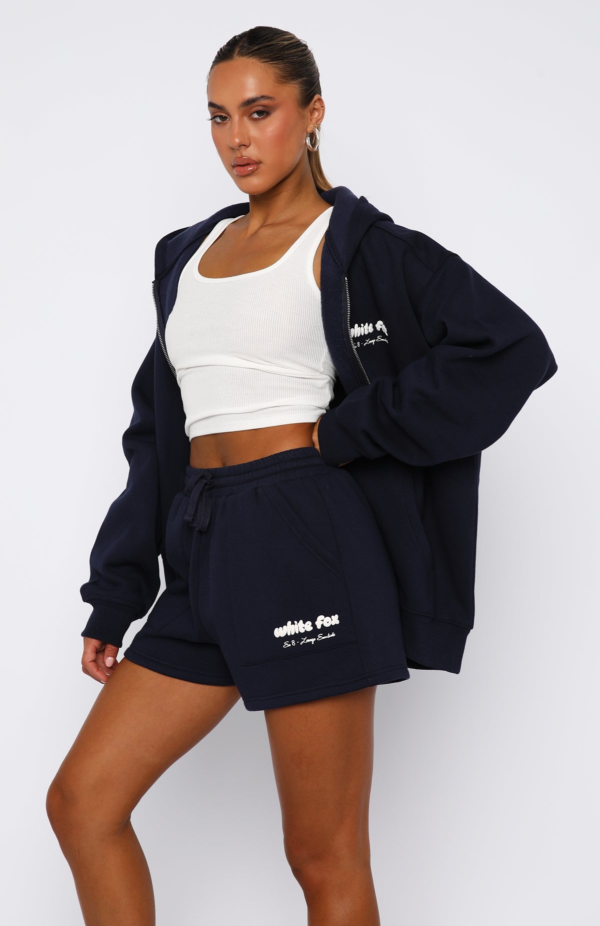 New Era 8 Nautical Lounge Shorts - Fleece Comfort & Drawstring Waist