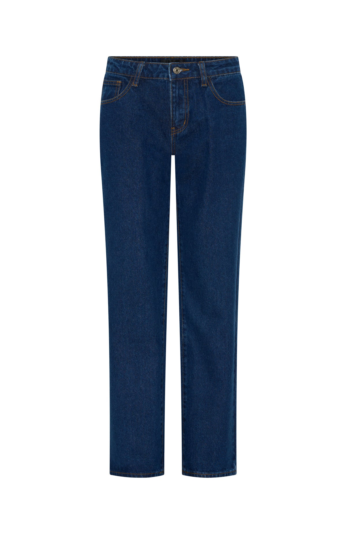 Zara Dark Blue Low Rise Straight Leg Jeans for Women