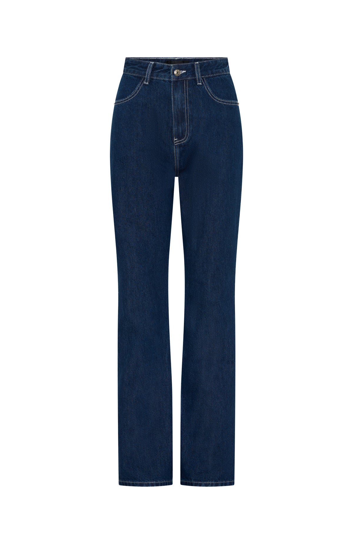 White Fox Millie High Rise Bootleg Jeans - Dark Indigo Cotton