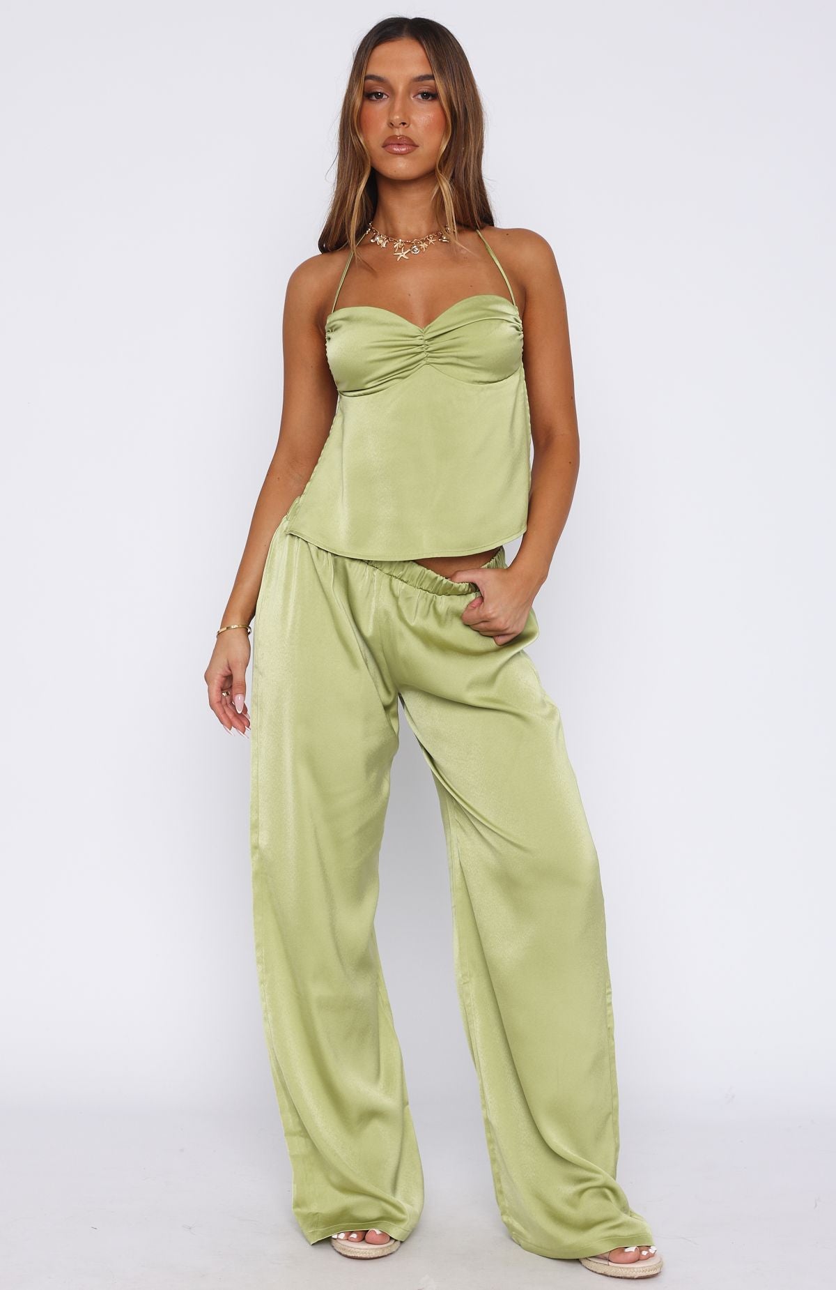 More To Come Kiwi Euro Fit High Waist Pants