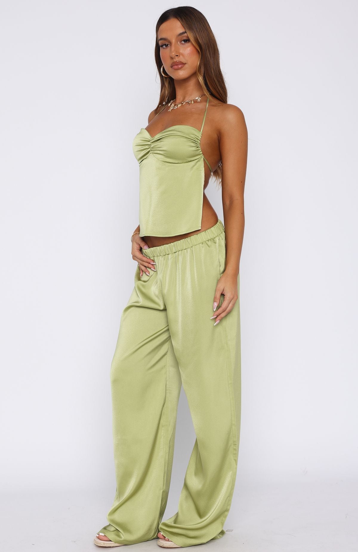 More To Come Kiwi Euro Fit High Waist Pants