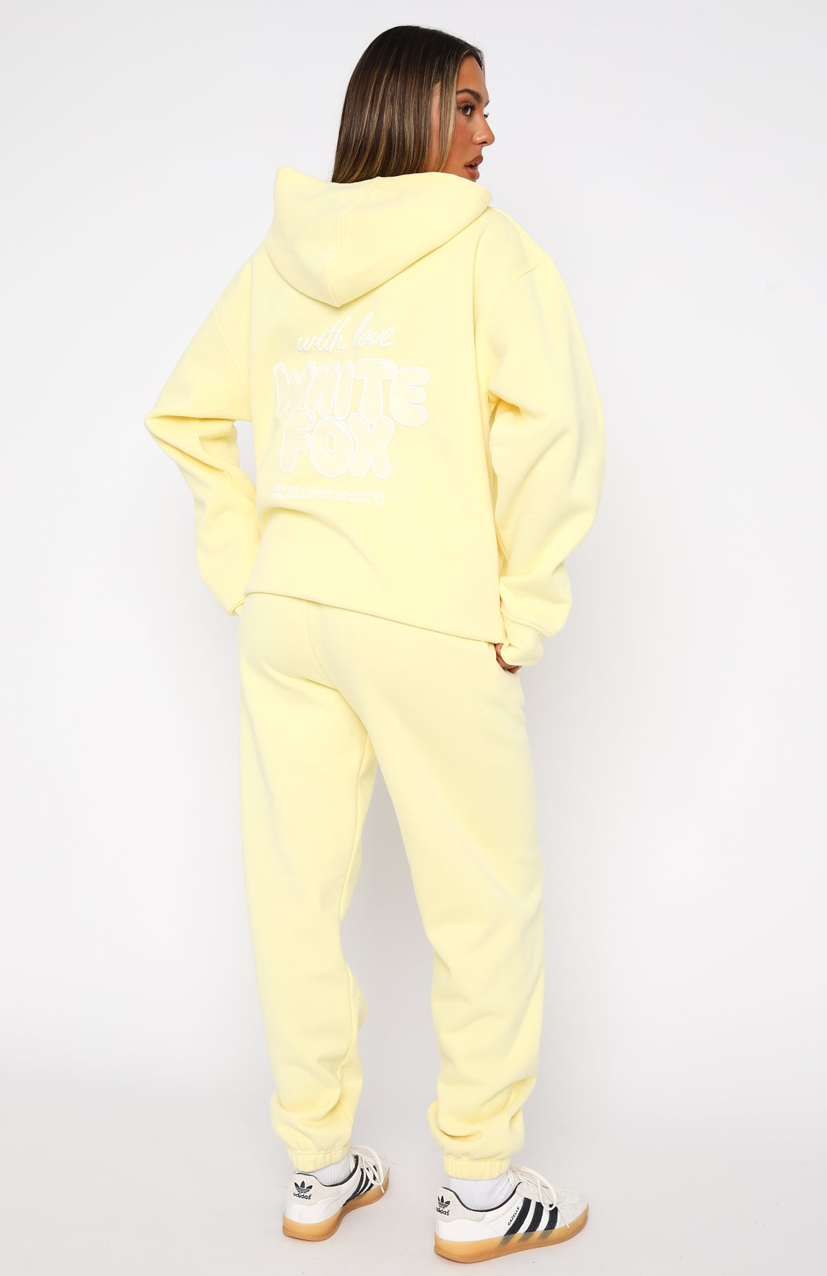 With Love Always Lemon Fleece Sweatpants for Women