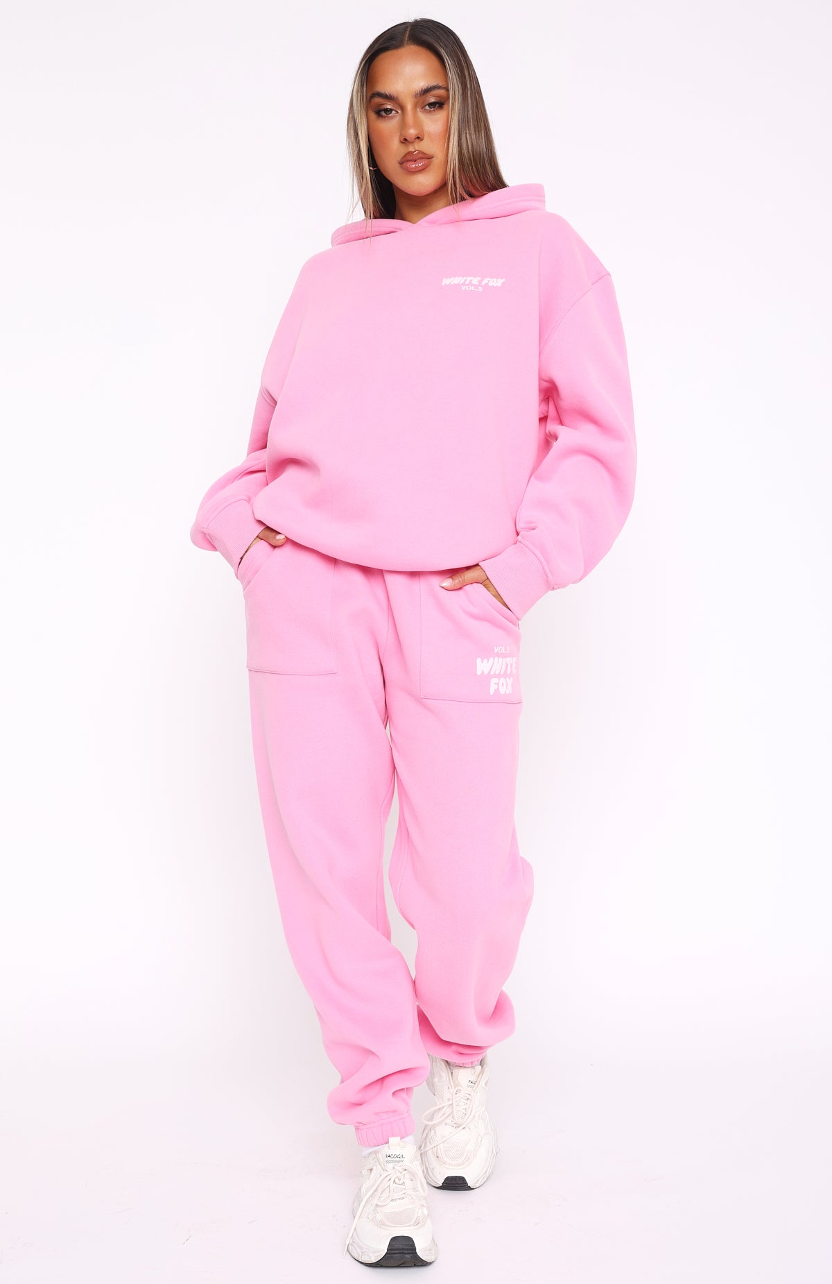 Women's Bubblegum Pink Sweatpants - Offstage Fleece Joggers with Side Pockets