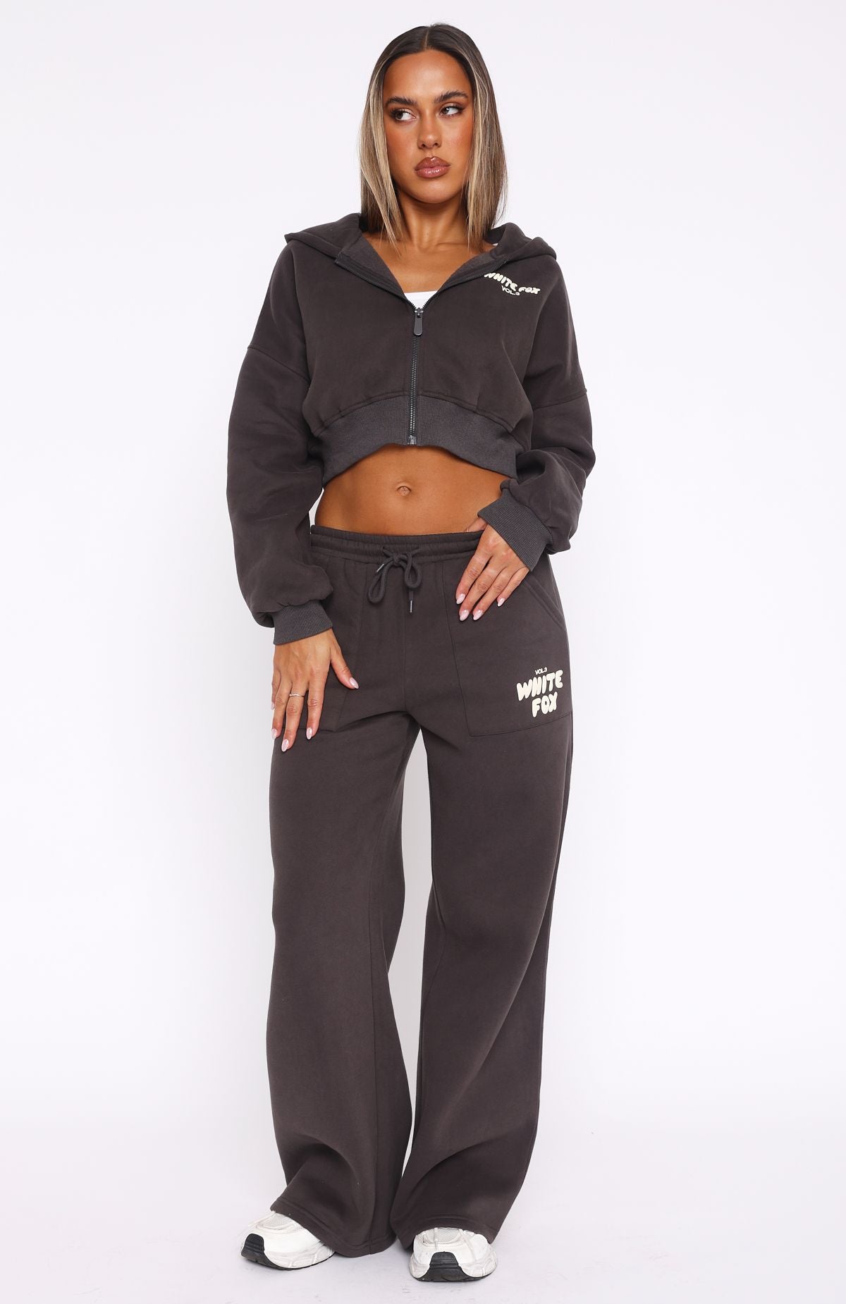 Offstage Wide Leg Sweatpants for Women - Fleece Loungewear with Pockets