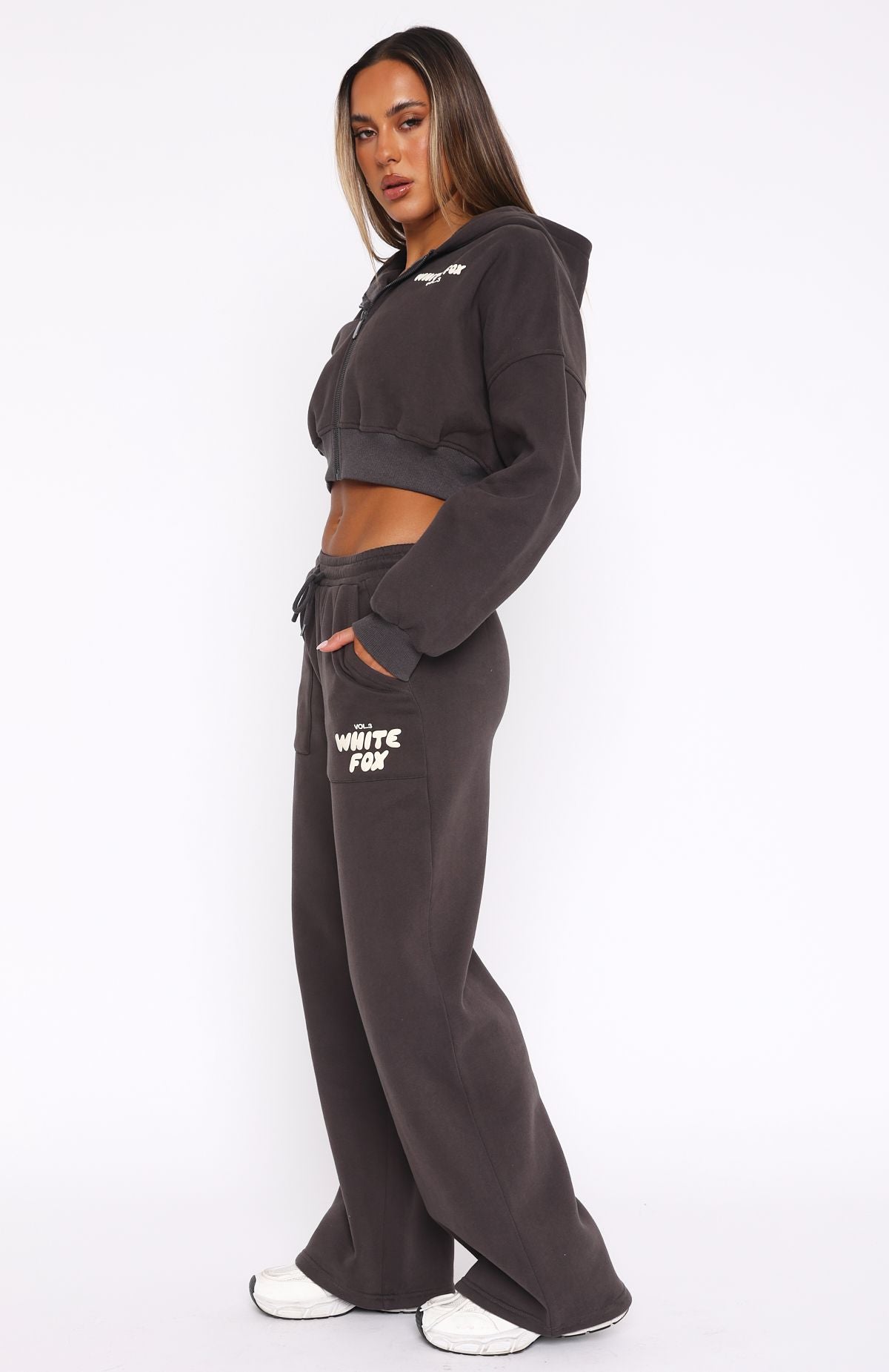 Offstage Wide Leg Sweatpants for Women - Fleece Loungewear with Pockets
