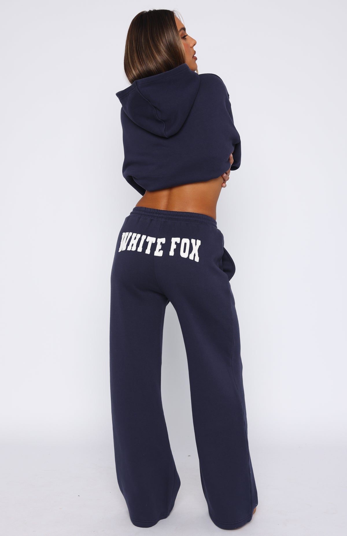 Shout It Out Navy Wide Leg Sweatpants for Women