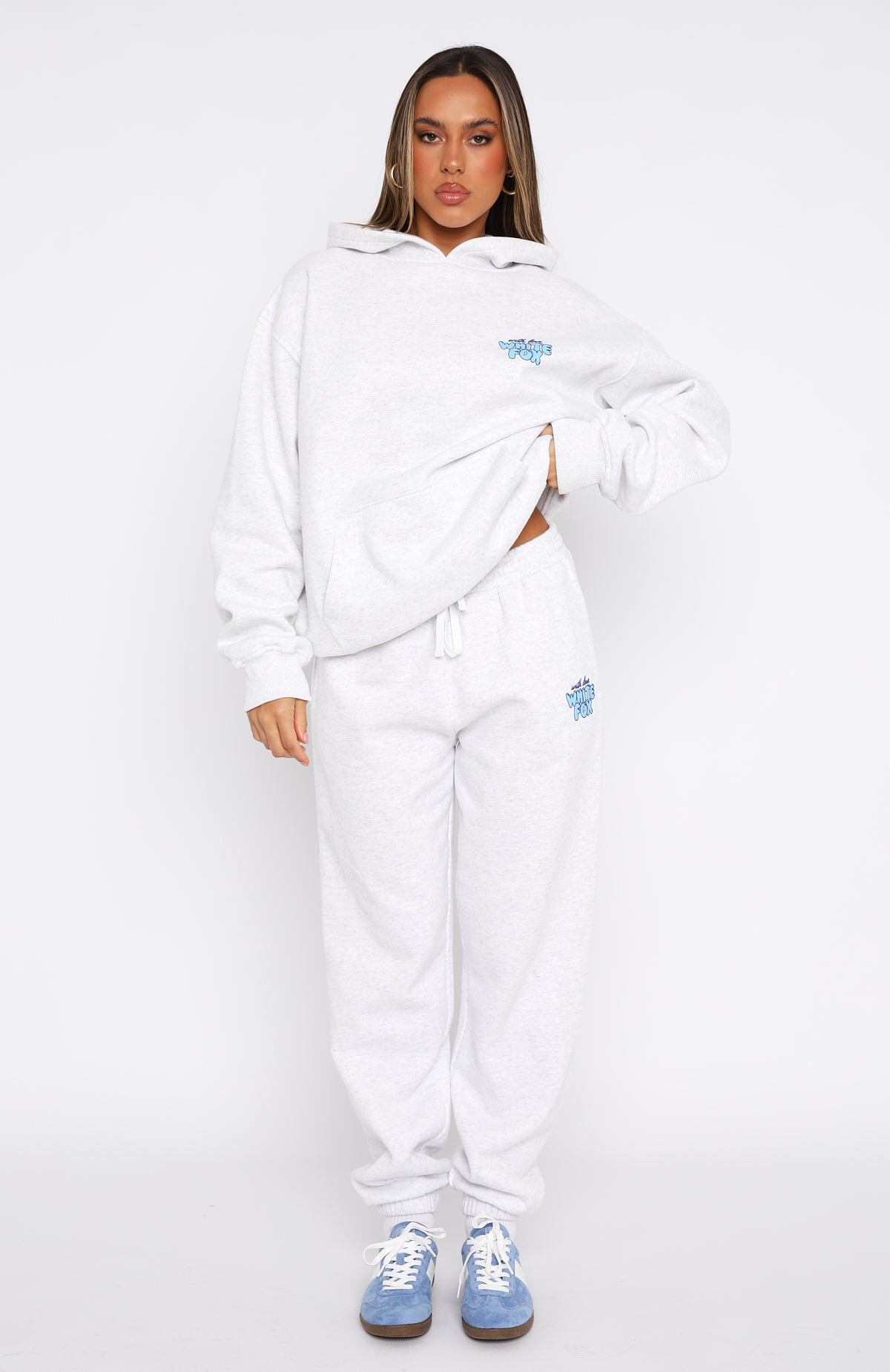 With Love Always Grey Marle Fleece Sweatpants