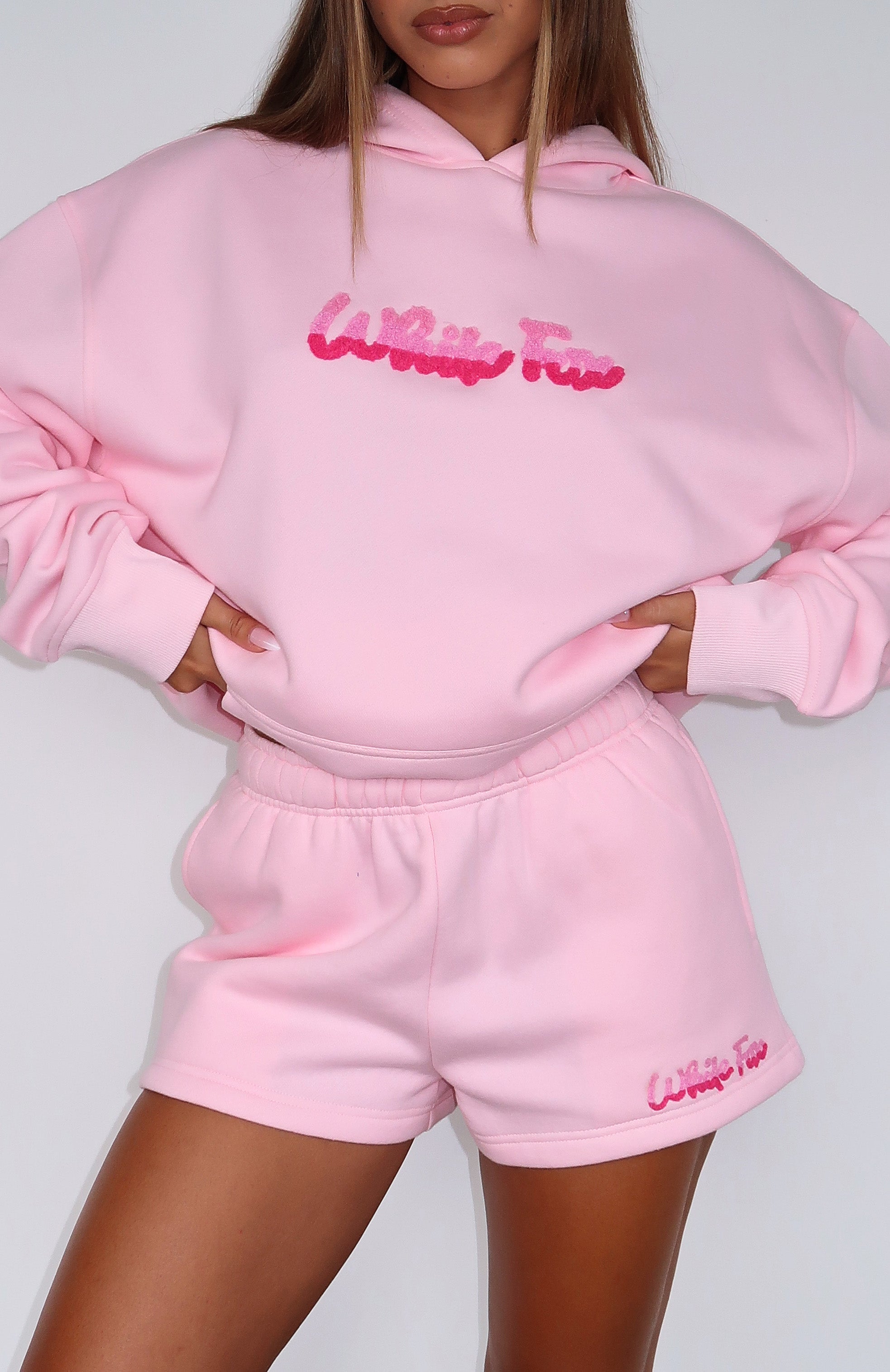 Sweet Lust Pink Cotton Lounge Shorts with Pockets