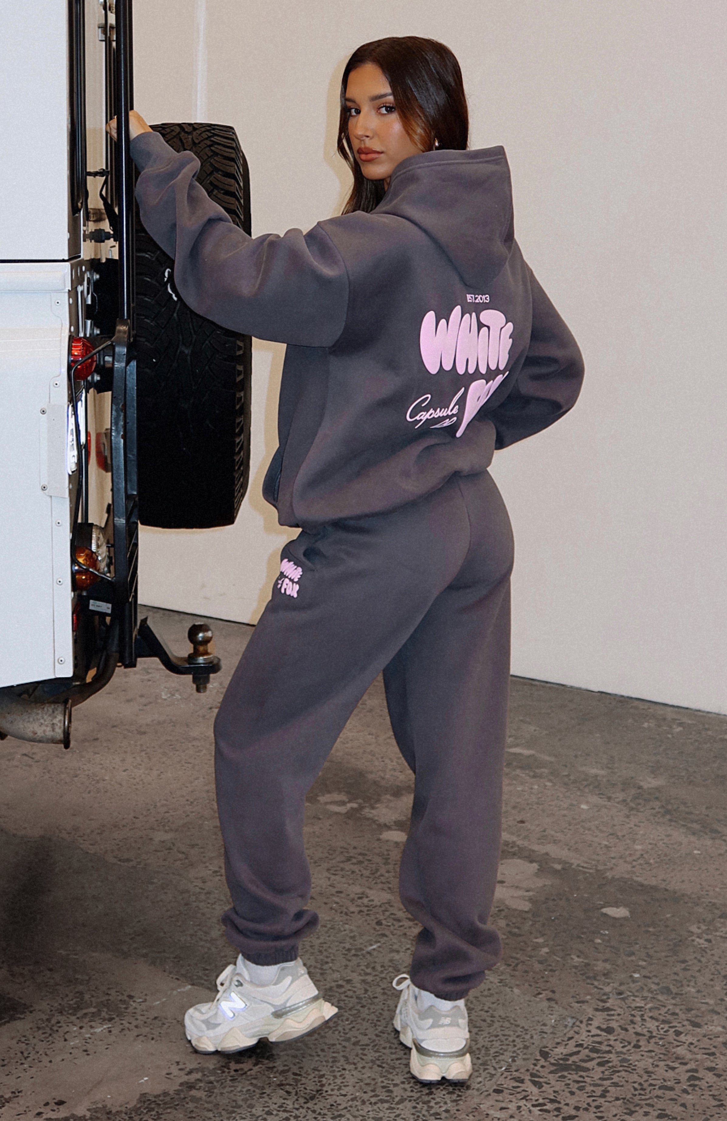 Capsule 9 Star Of The Moment Fleece Sweatpants with Puff Print Logo