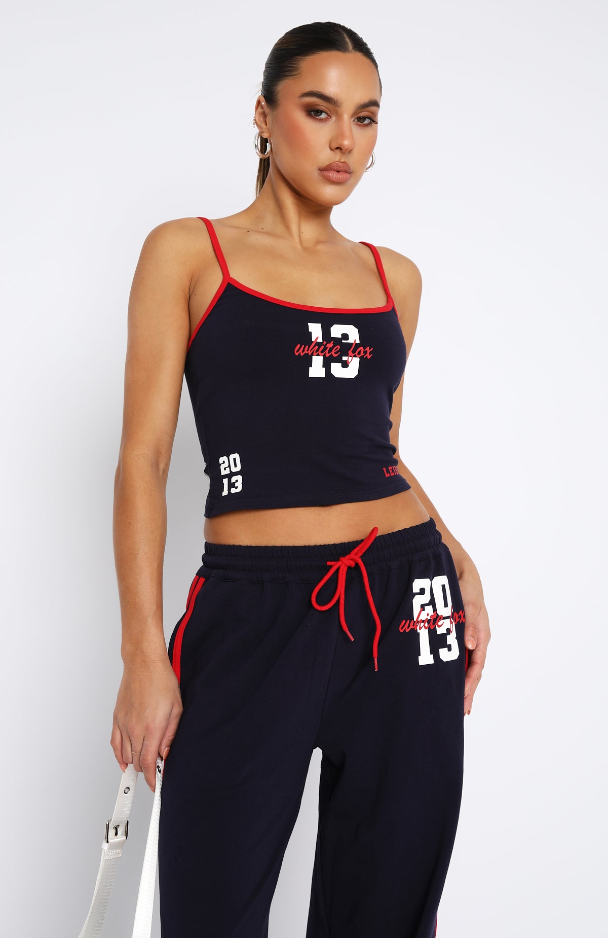 All Star Season Women's Navy Stretch Cotton Tank Top