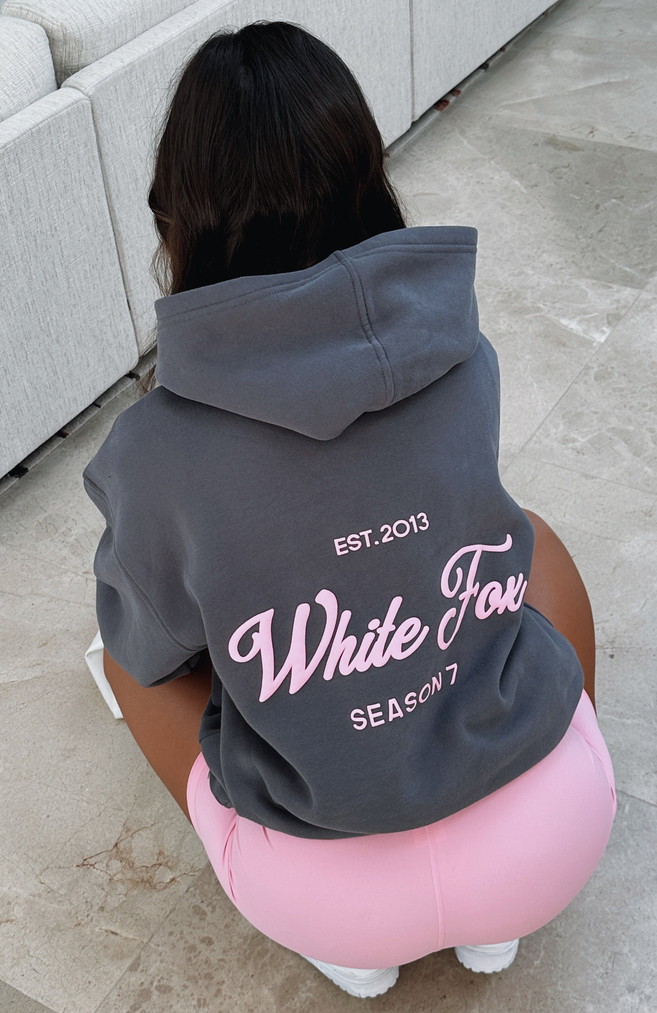 Season 7 Oversized Hoodie - Soft Fleece Pullover with Puff Print