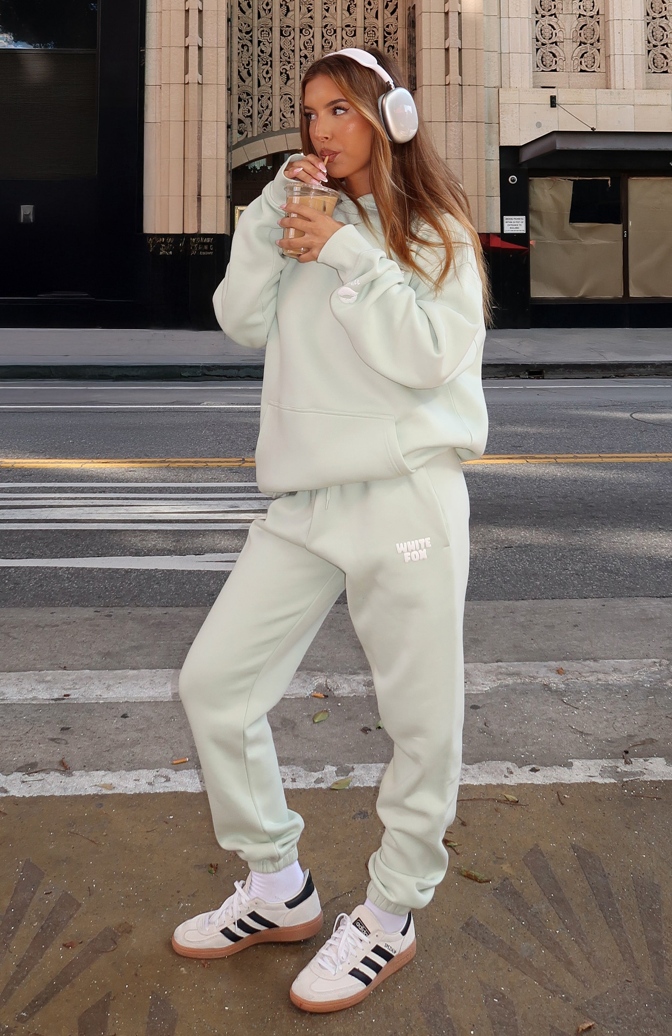 11th Street Iced Matcha Sweatpants - Fleece-Lined Comfort Fit