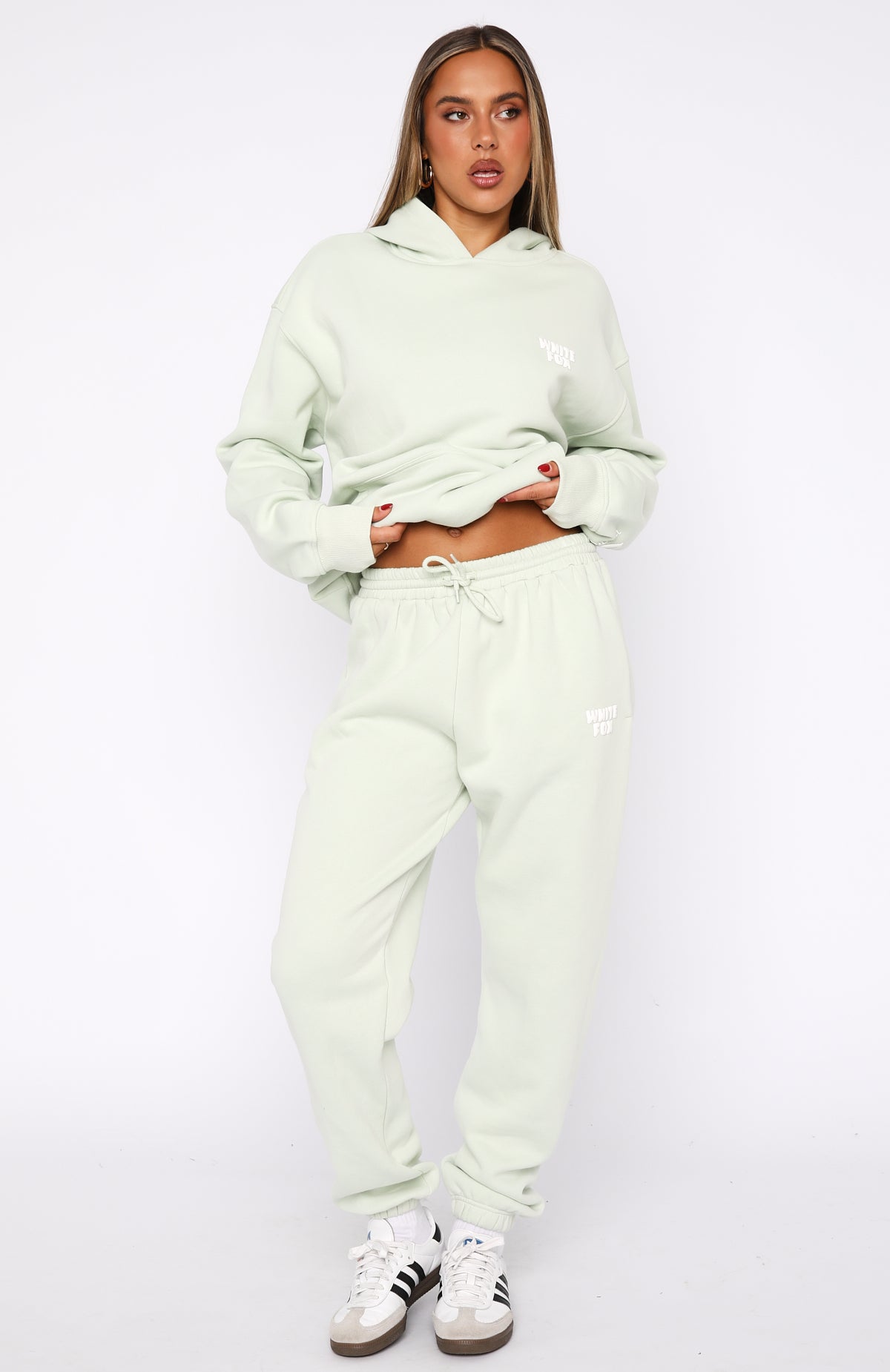 11th Street Iced Matcha Sweatpants - Fleece-Lined Comfort Fit