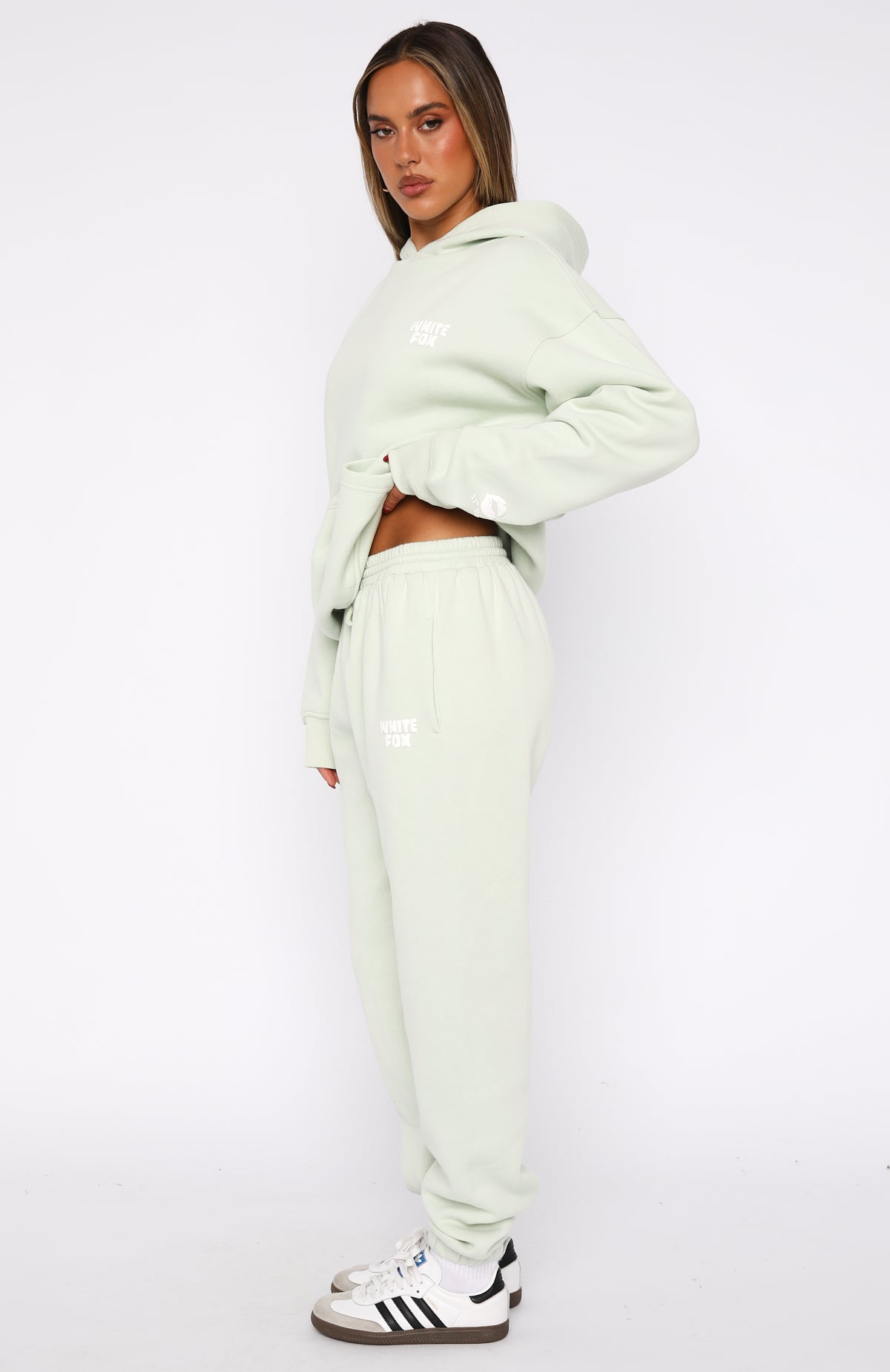 11th Street Iced Matcha Sweatpants - Fleece-Lined Comfort Fit