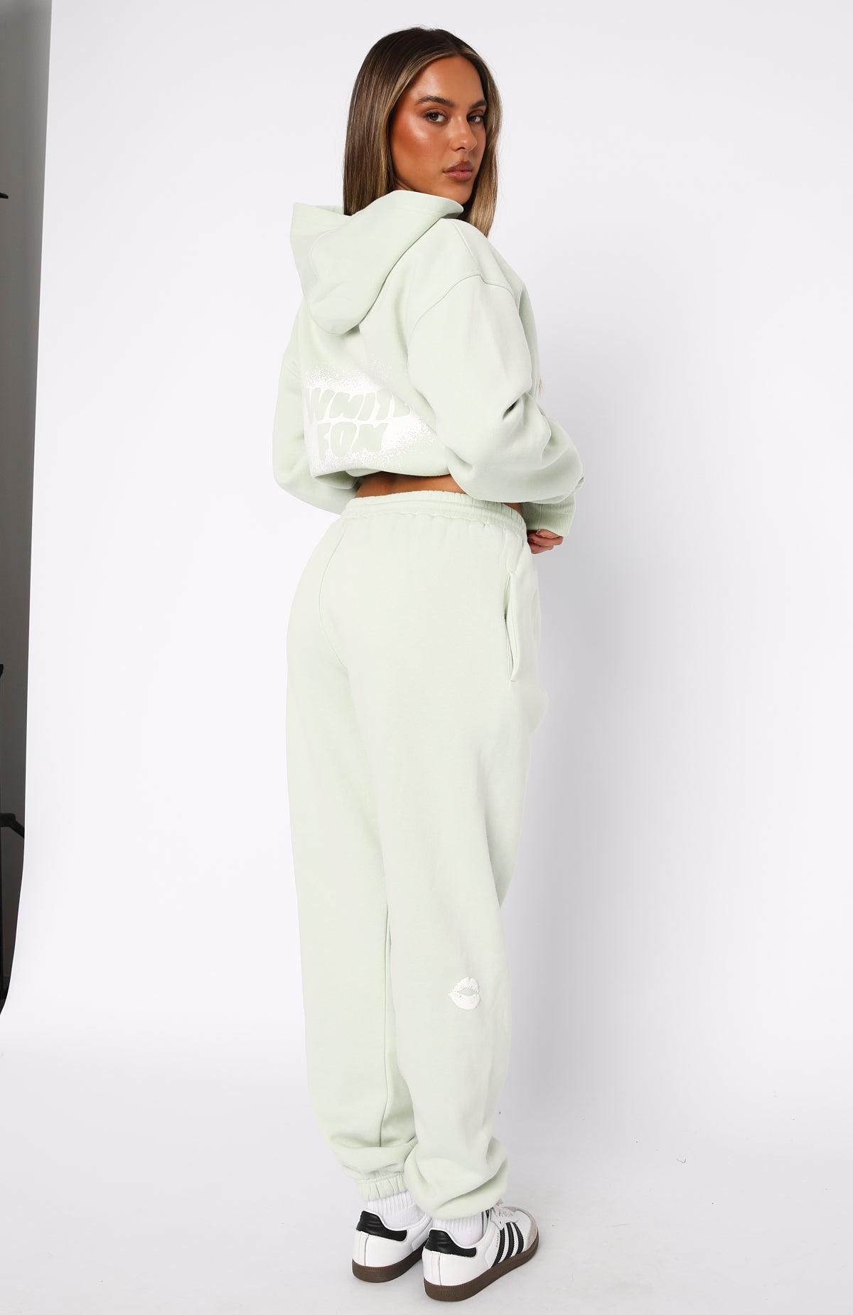 11th Street Iced Matcha Sweatpants - Fleece-Lined Comfort Fit