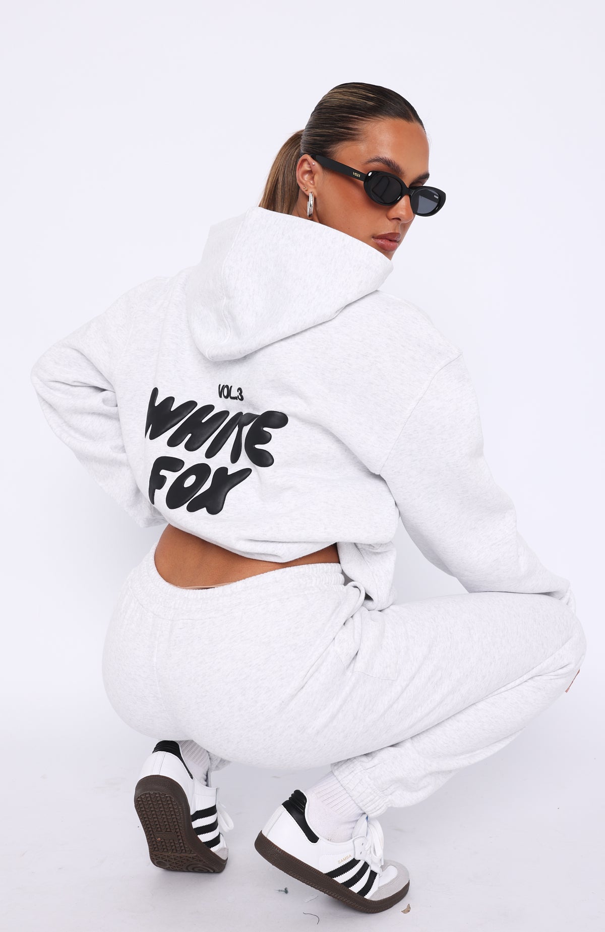 Offstage Oversized Frosted Hoodie - Soft Fleece & Puff Print