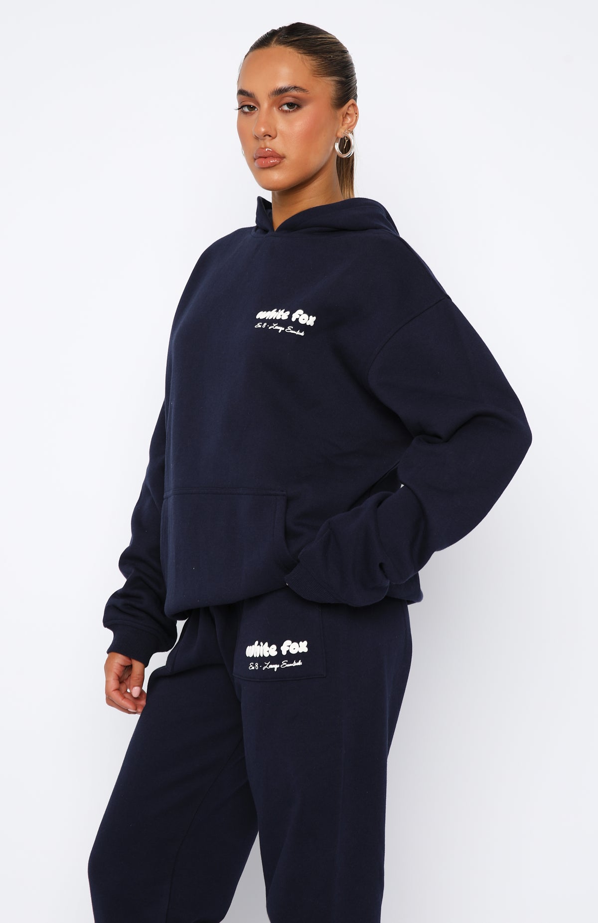 Era 8 Oversized Nautical Hoodie - Soft Fleece & Puff Print Logo