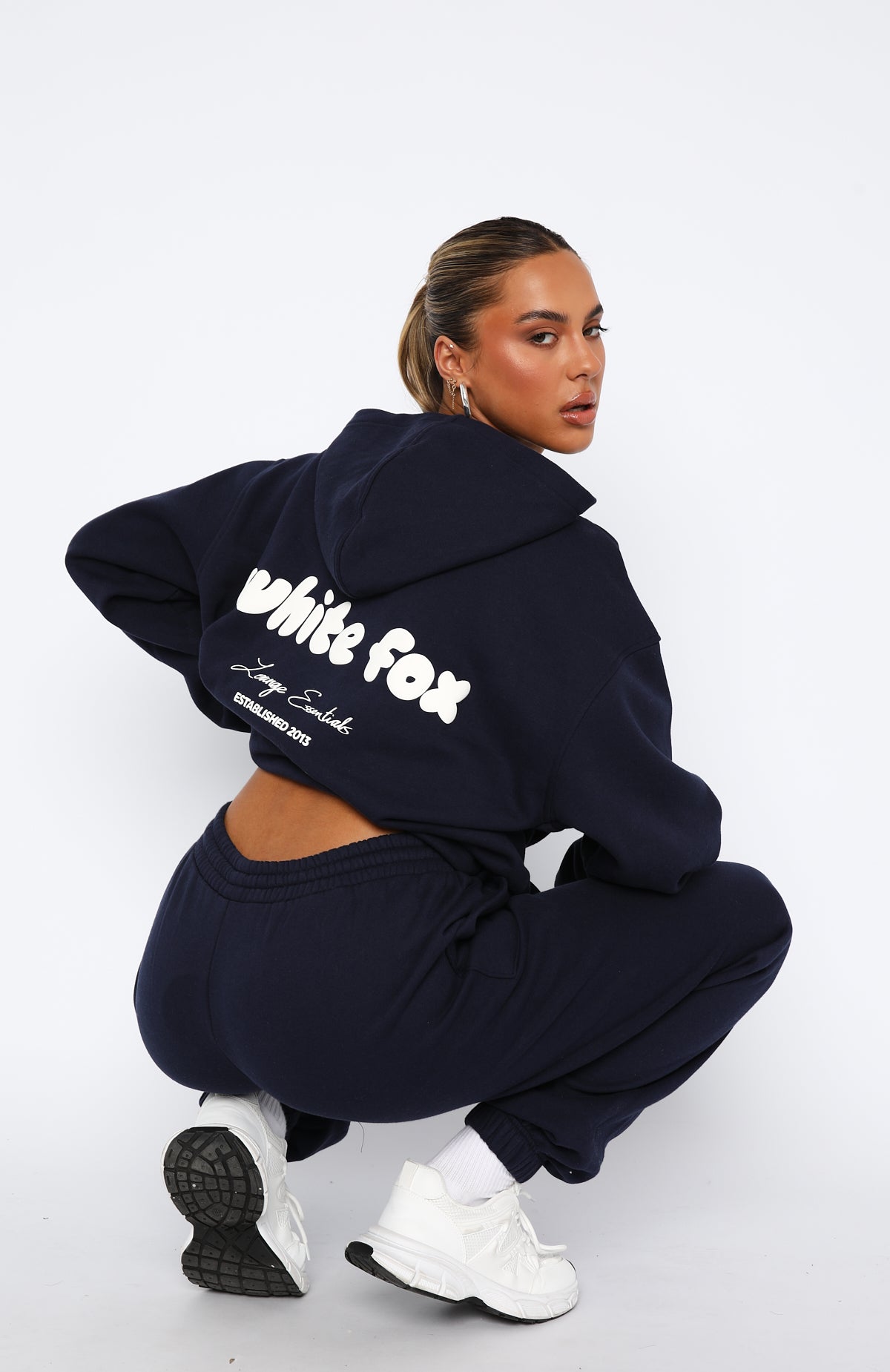 Era 8 Oversized Nautical Hoodie - Soft Fleece & Puff Print Logo