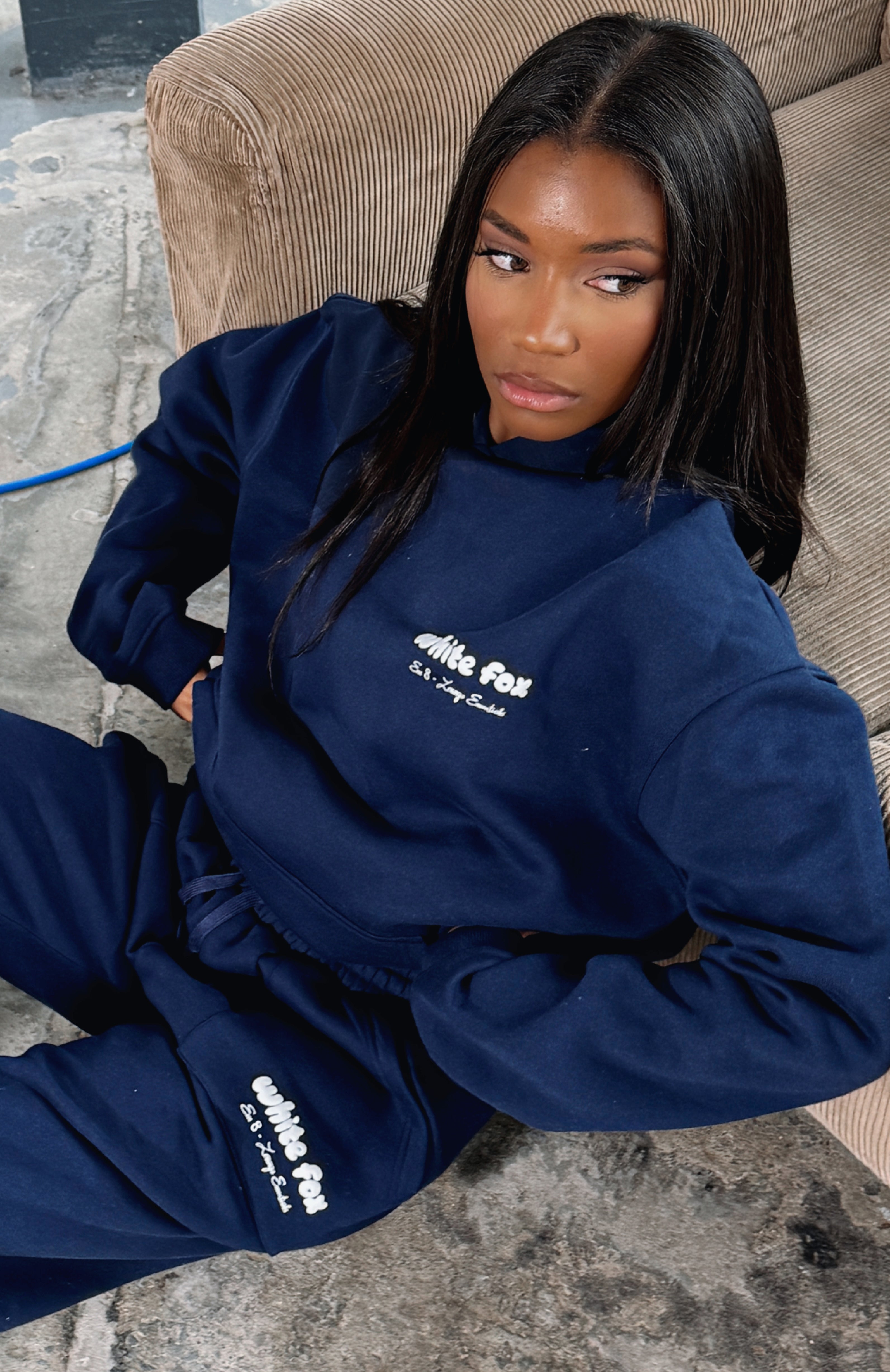 Era 8 Oversized Nautical Hoodie - Soft Fleece & Puff Print Logo