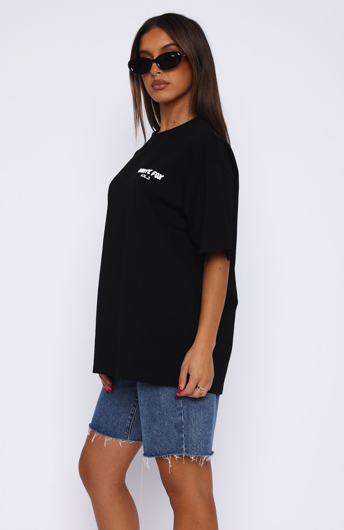 Offstage Oversized Graphic Tee Black - 100% Cotton