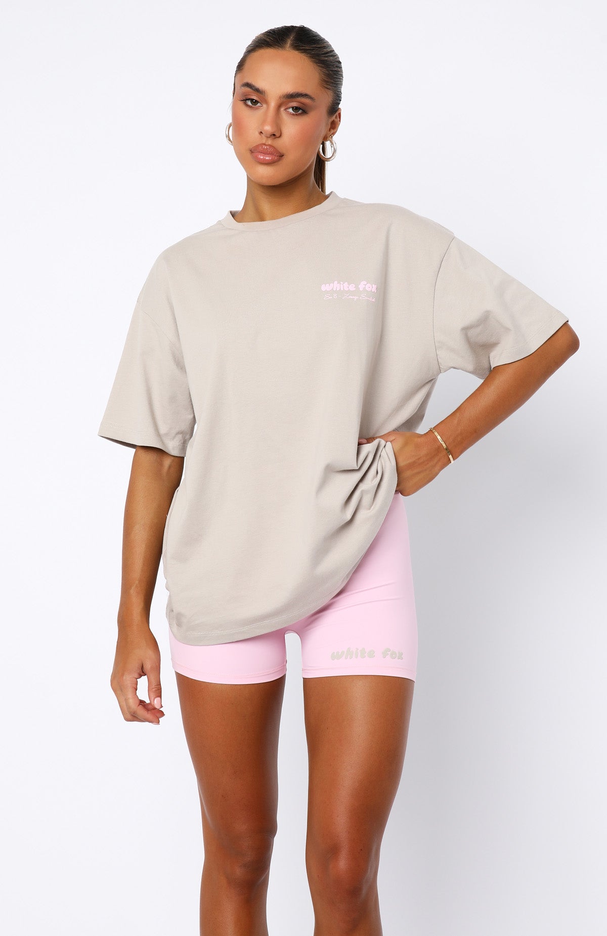Era 8 Oversized Cotton T-Shirt with Mooncake Graphic
