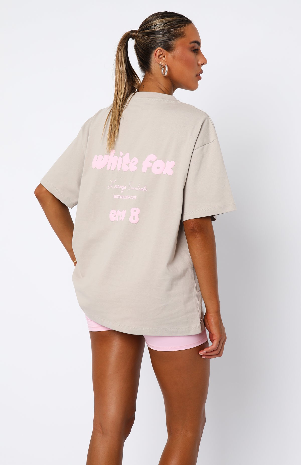 Era 8 Oversized Cotton T-Shirt with Mooncake Graphic