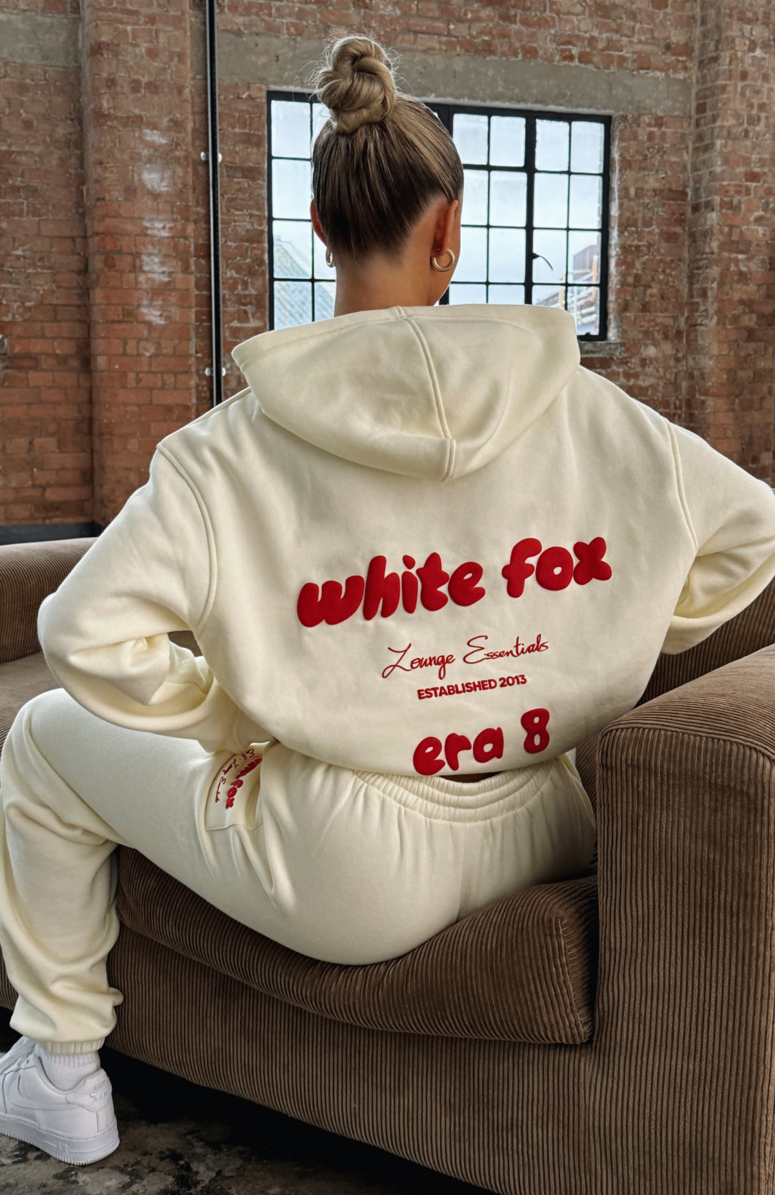 Era 8 Cherry Cream Oversized Hoodie - Soft Fleece Unisex Sweatshirt