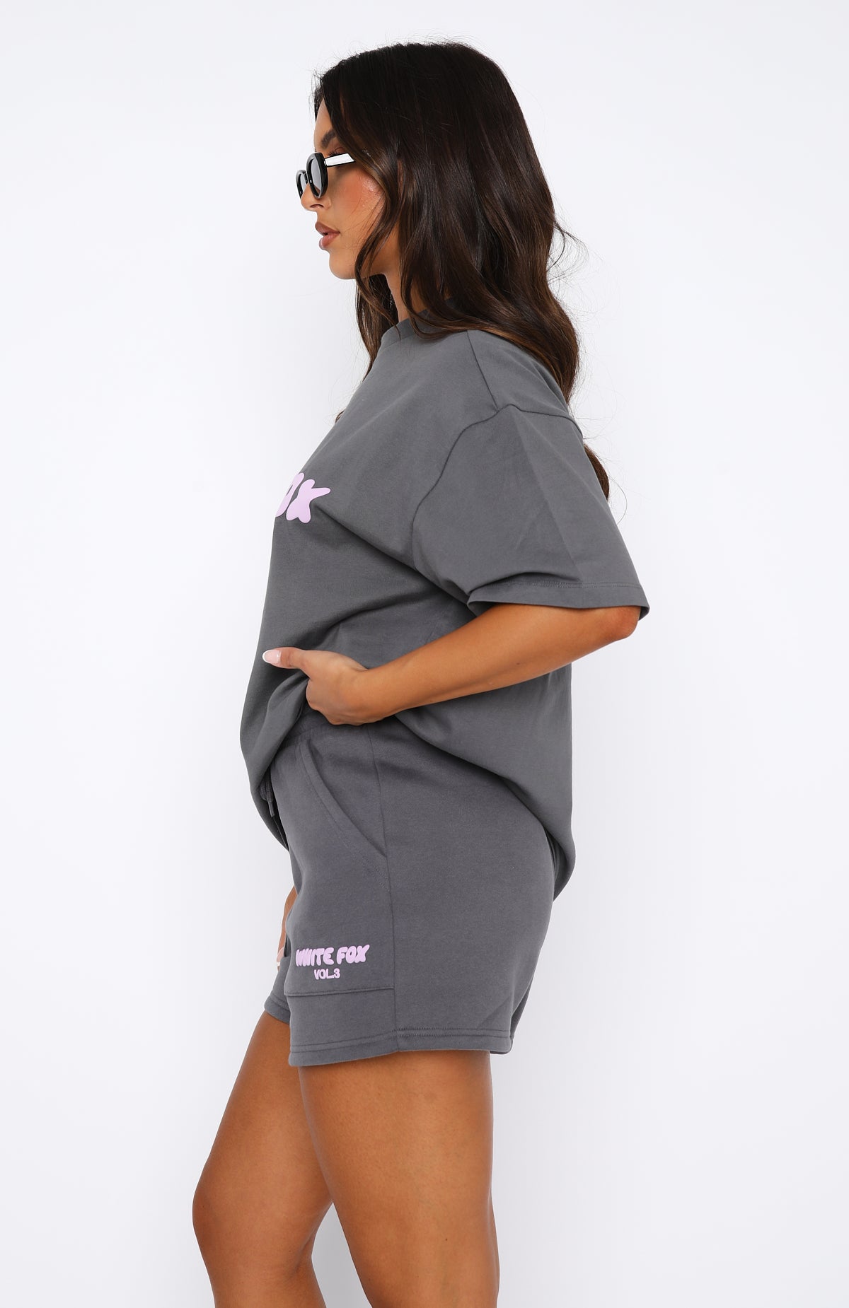 Offstage Oversized Cotton Tee with Puff Print Graphic