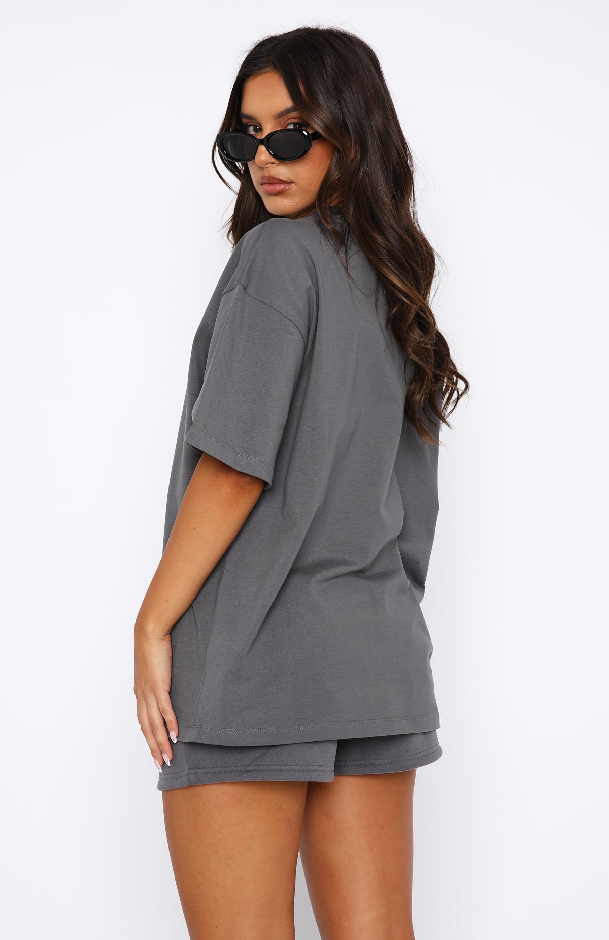 Offstage Oversized Cotton Tee with Puff Print Graphic