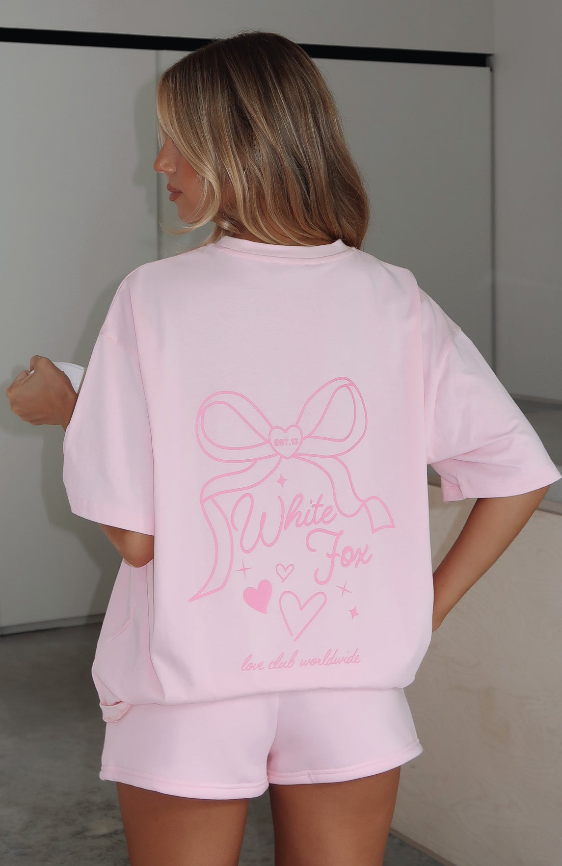 Love You Forever Pink Oversized Cotton T-Shirt
