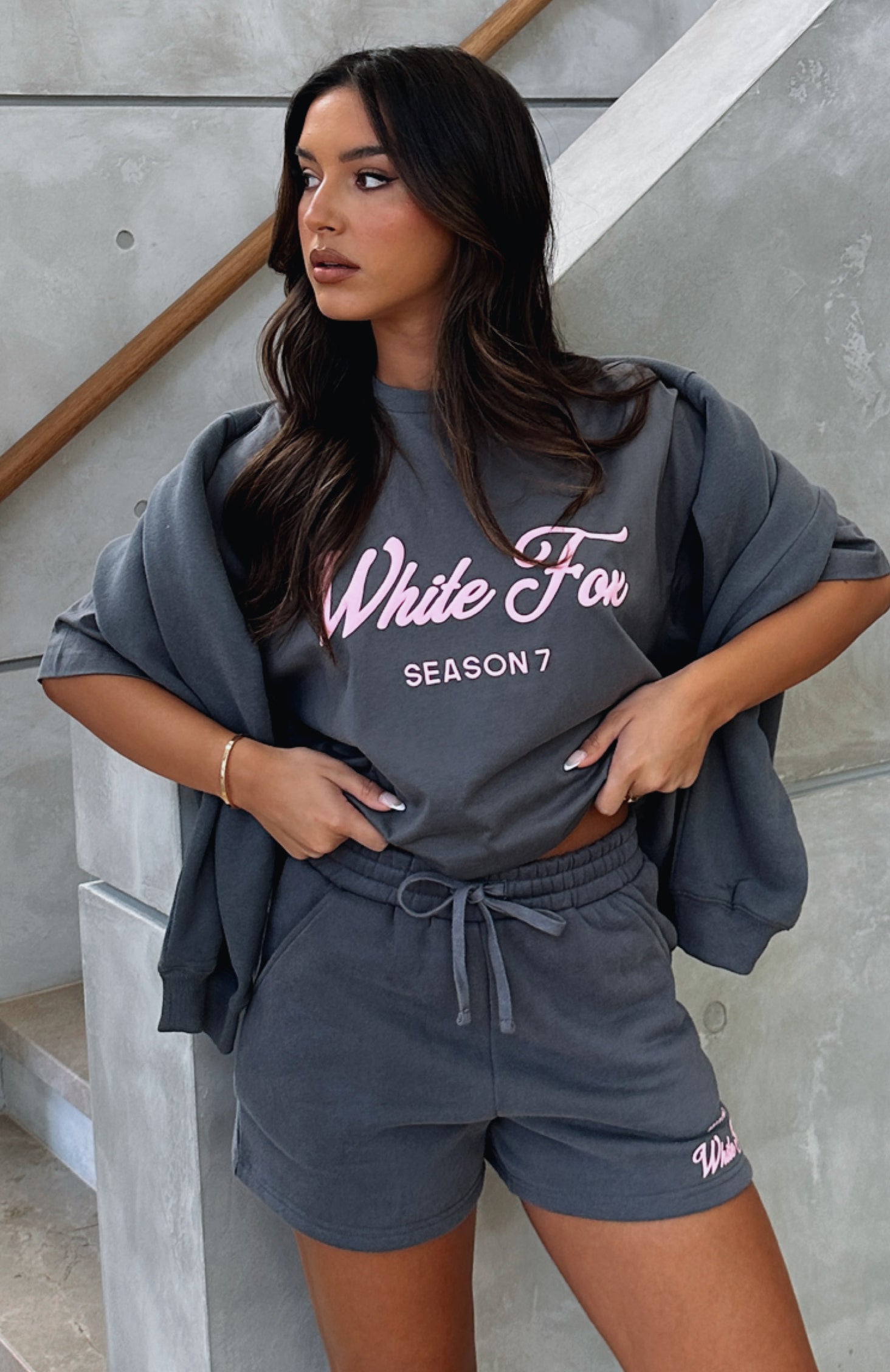 Season 7 Oversized Cotton Graphic Tee - Monument