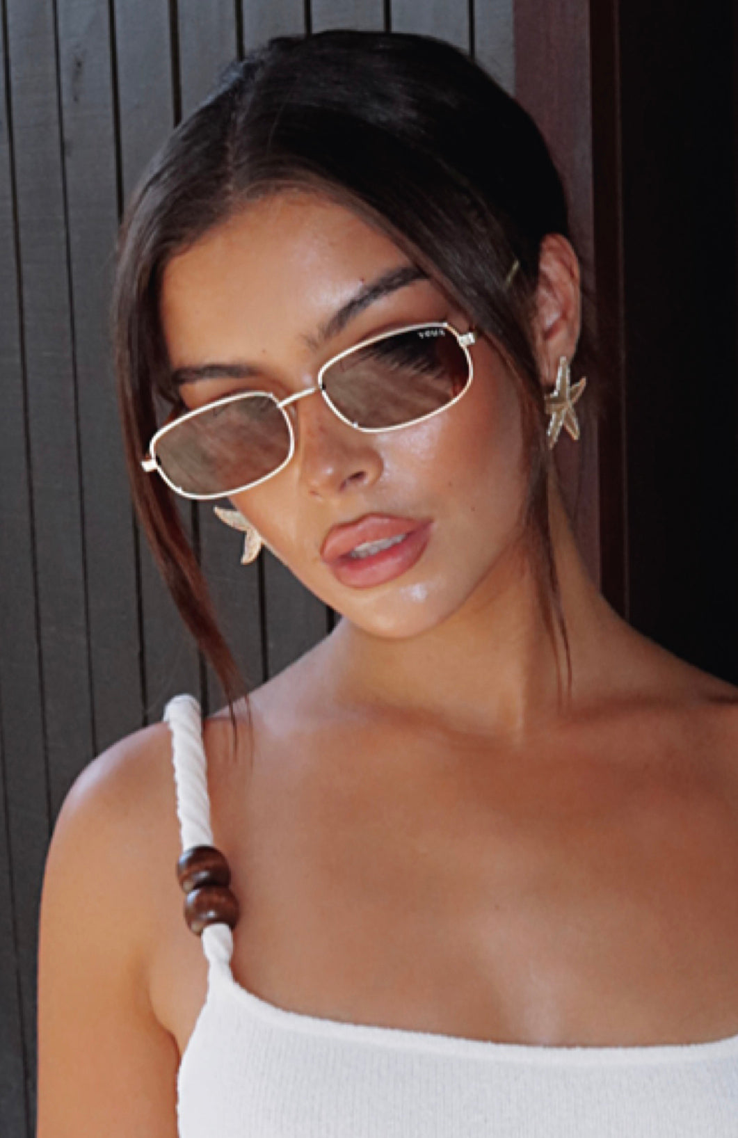 Canyon Gold/Brown Lens Sunglasses - Zinc Alloy Frame