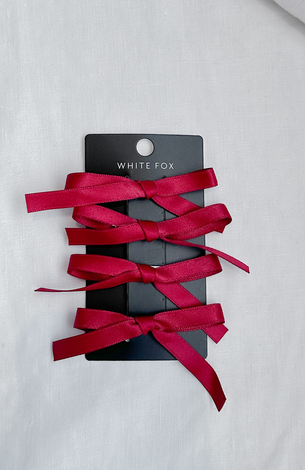 Cherry Bow Hair Clips 4-Pack with Ribbon Bows