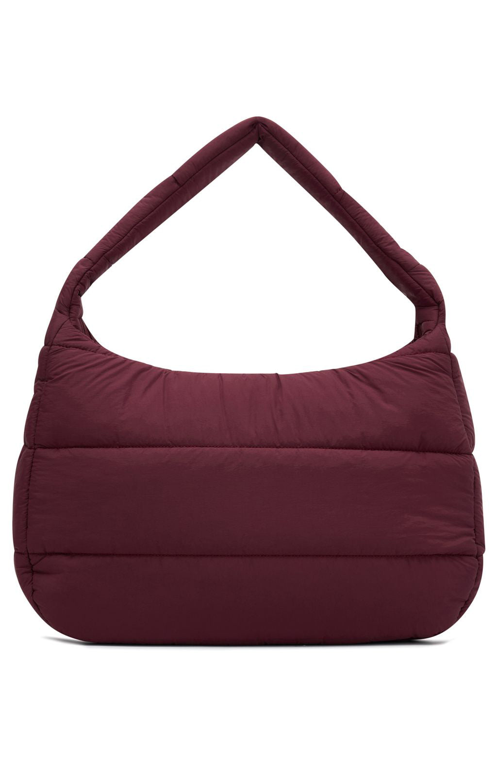 Mac Shoulder Bag in Merlot - Quilted Nylon Crossbody Purse