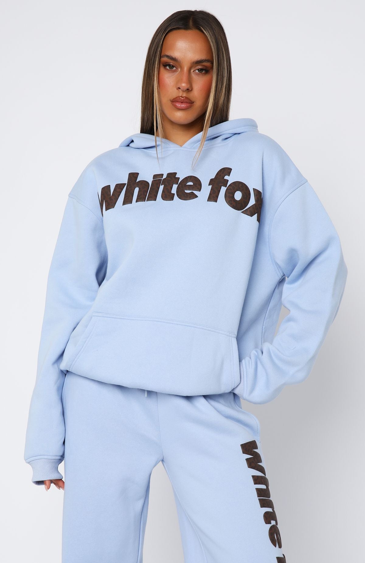 From The Archives Allora Oversized Blue Hoodie - Fleece Lined