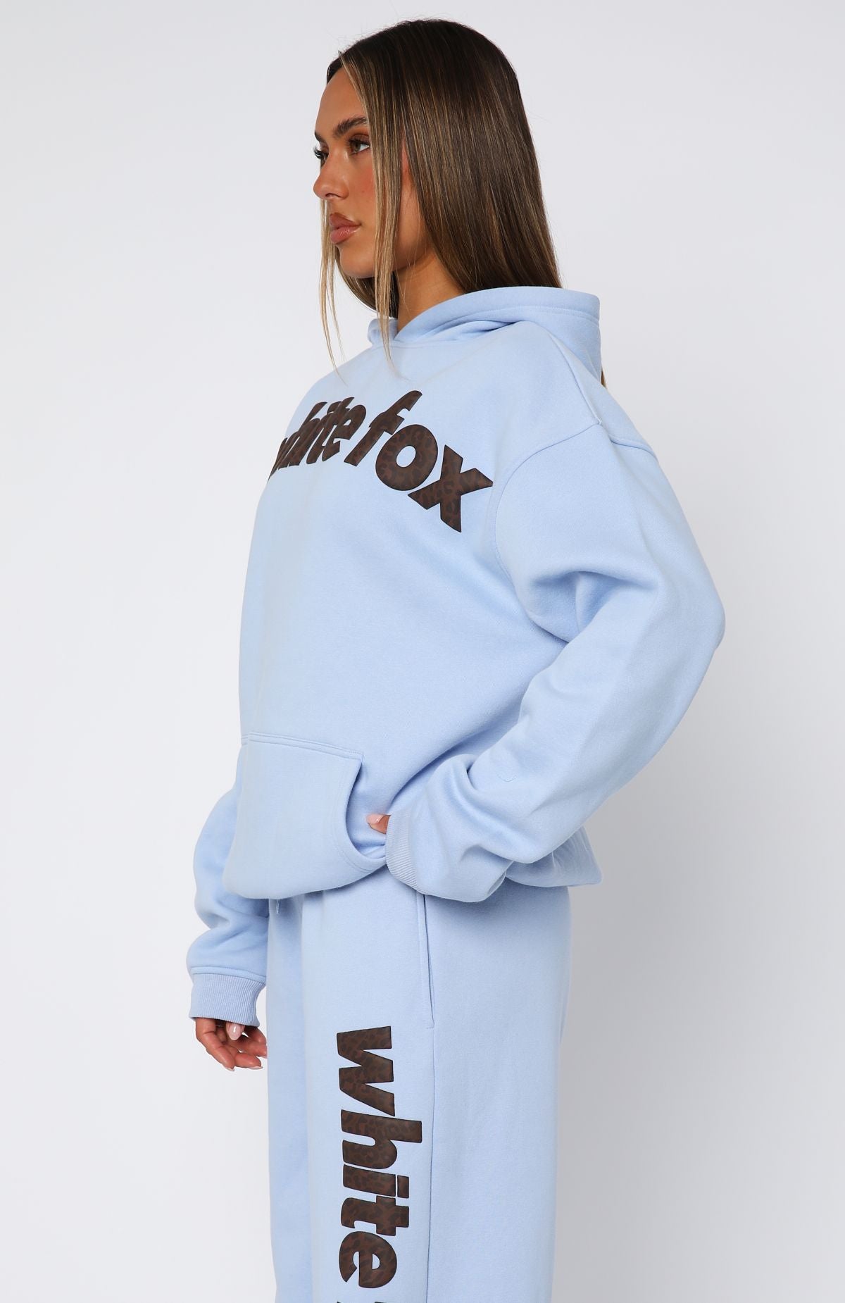 From The Archives Allora Oversized Blue Hoodie - Fleece Lined