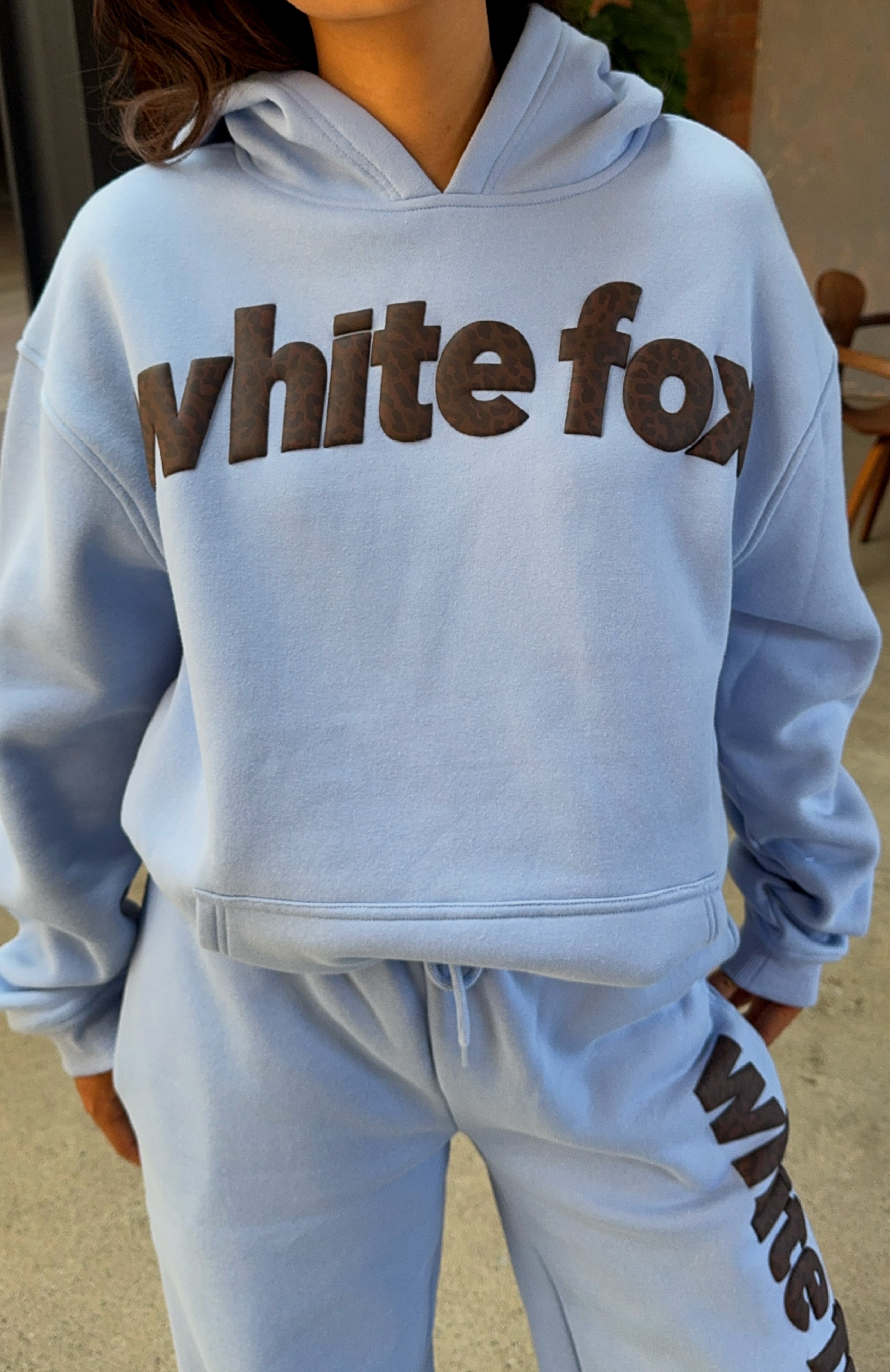 From The Archives Allora Oversized Blue Hoodie - Fleece Lined