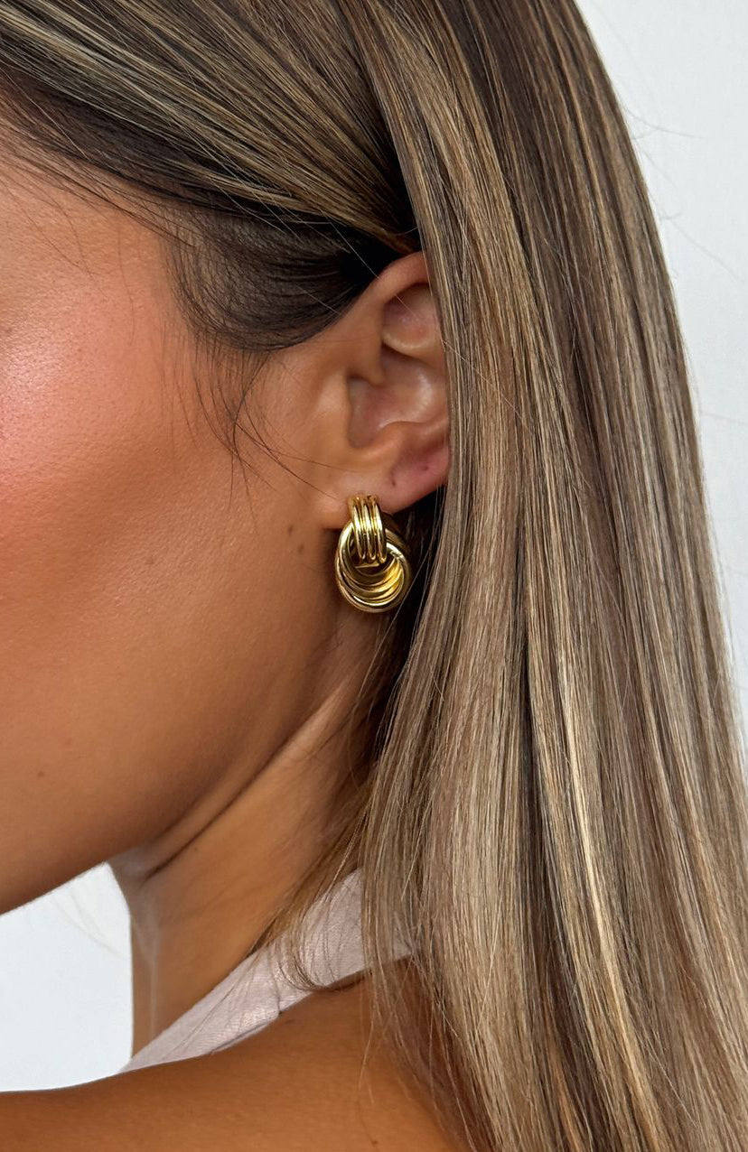 William Gold Plated Hoop Earrings - Minimalist Chic Copper Jewelry