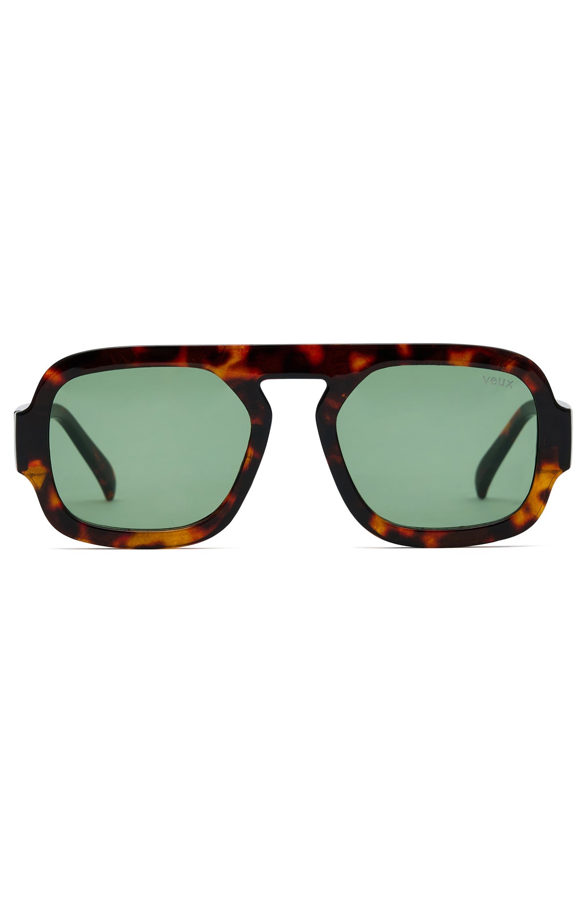 Mateo Tortoise Round Sunglasses with Tinted Lenses