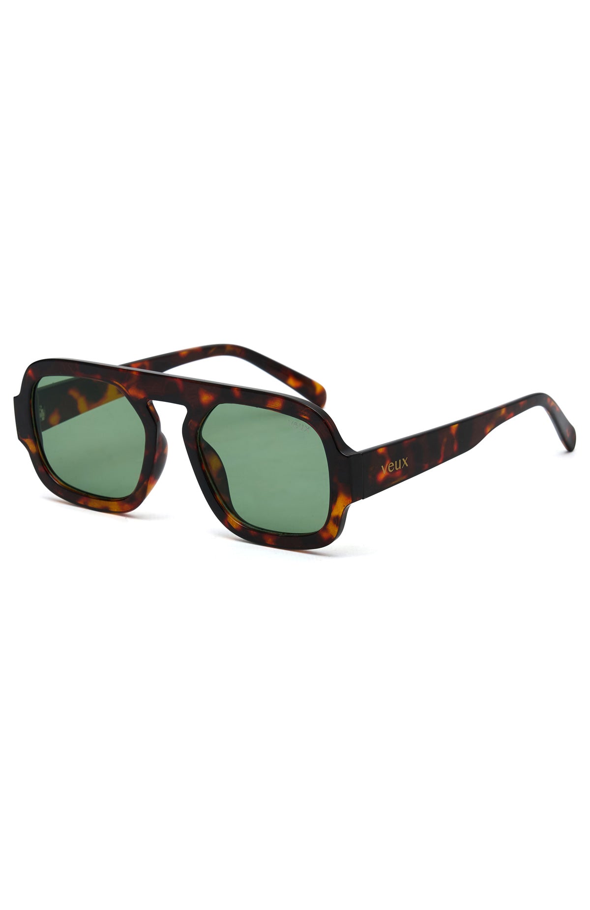Mateo Tortoise Round Sunglasses with Tinted Lenses