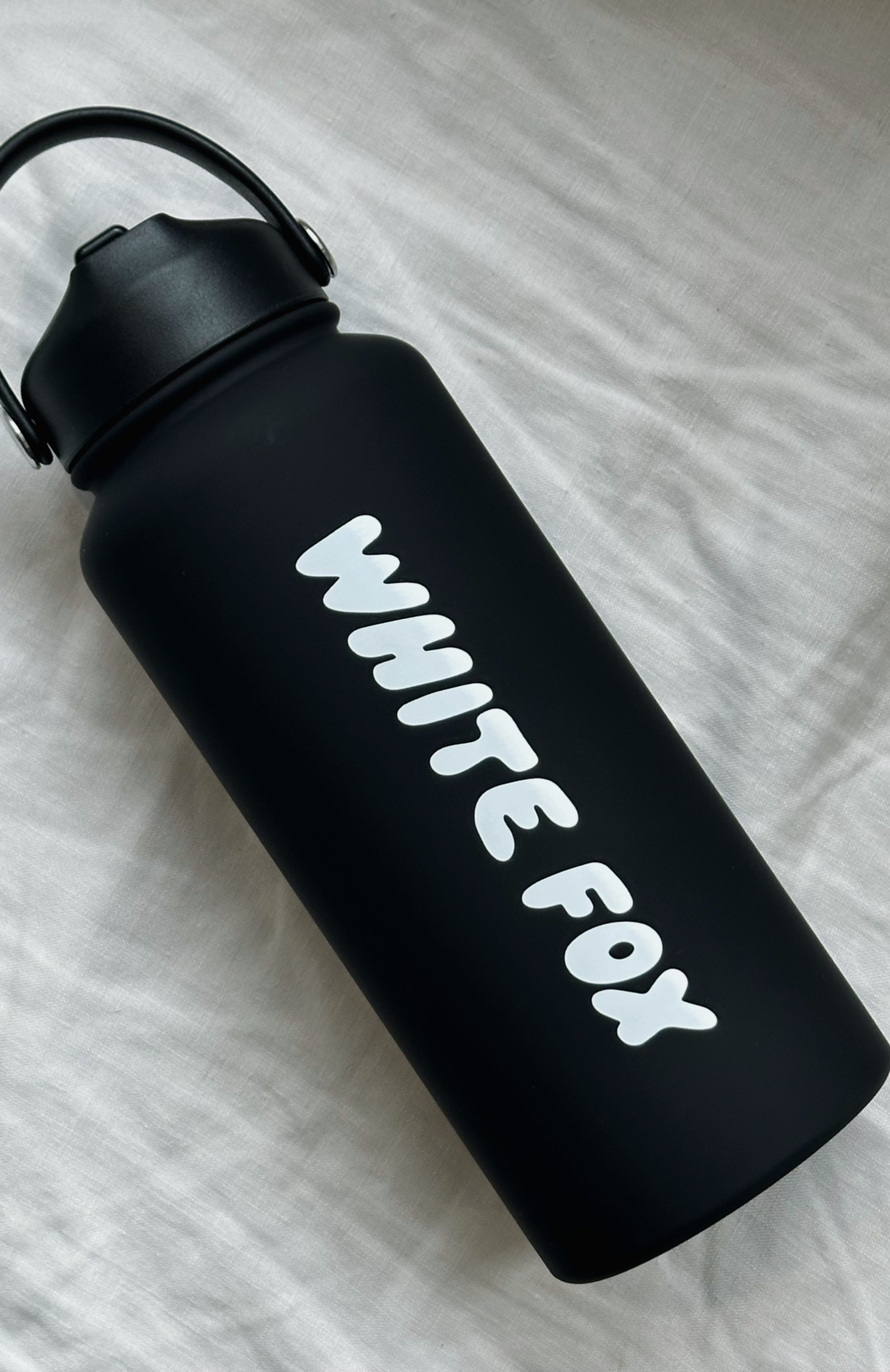 1L Insulated Stainless Steel Water Bottle - Black, BPA Free, Hot & Cold