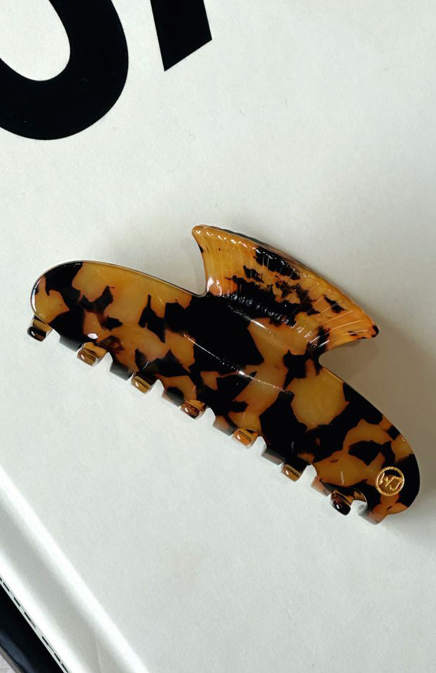 Tory Tortoise Hair Clip with Secure Grip – 9.5cm Acetate