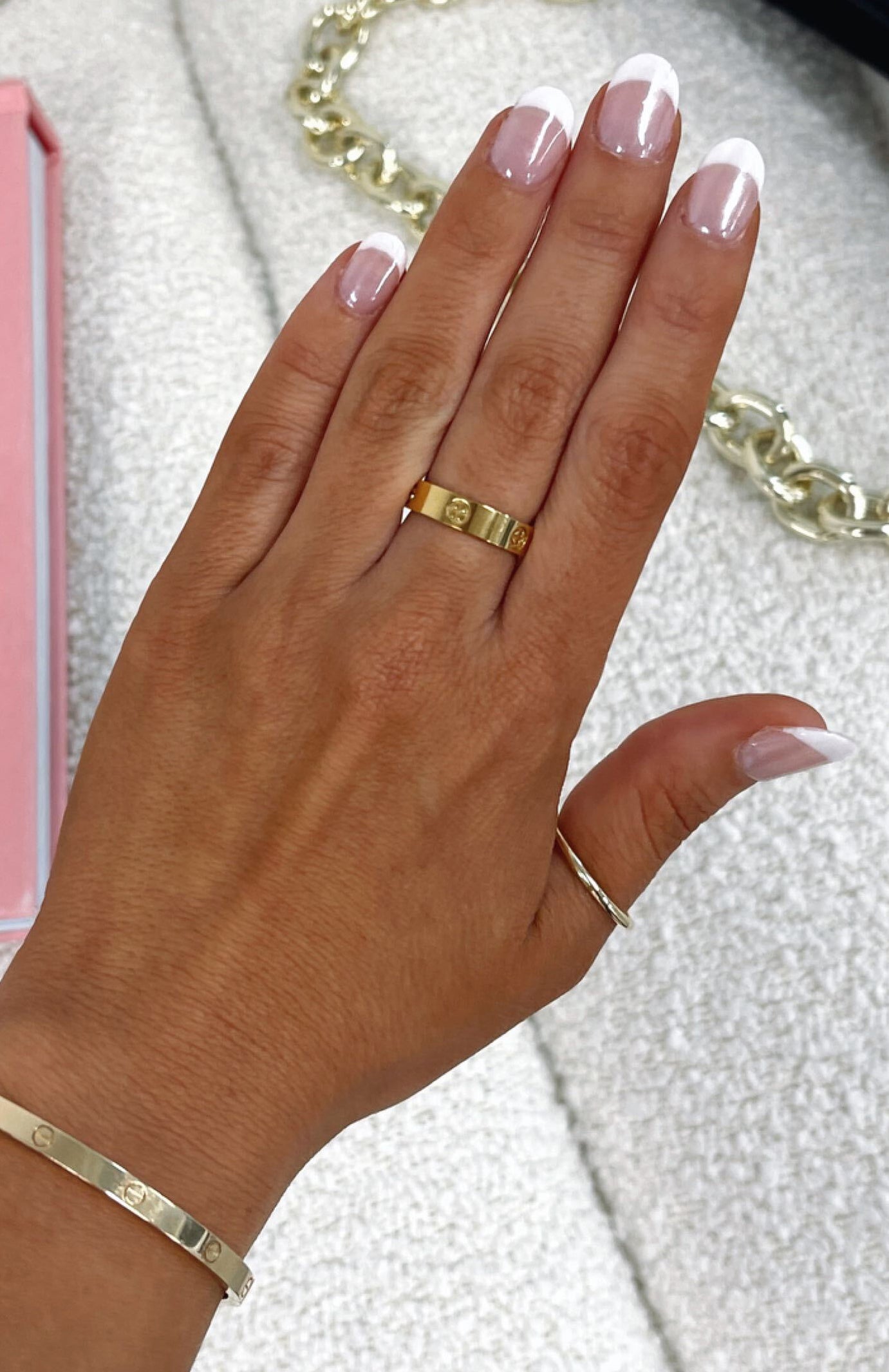Gold Plated Bridie Ring - Size 6-8, Everyday Fashion Jewelry