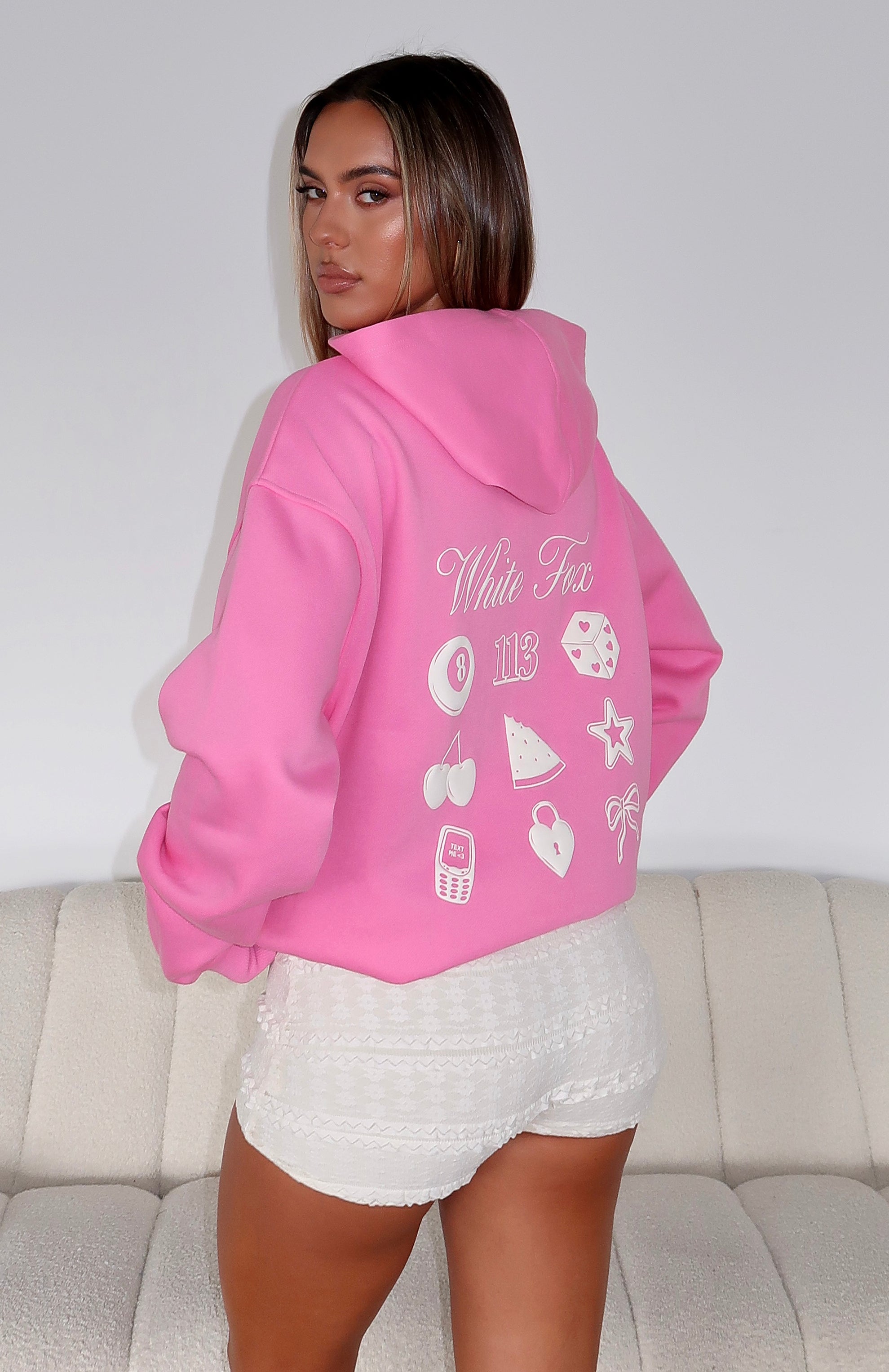 Lucky Charms Pink Oversized Hoodie - Fleece-Lined Comfort Fit