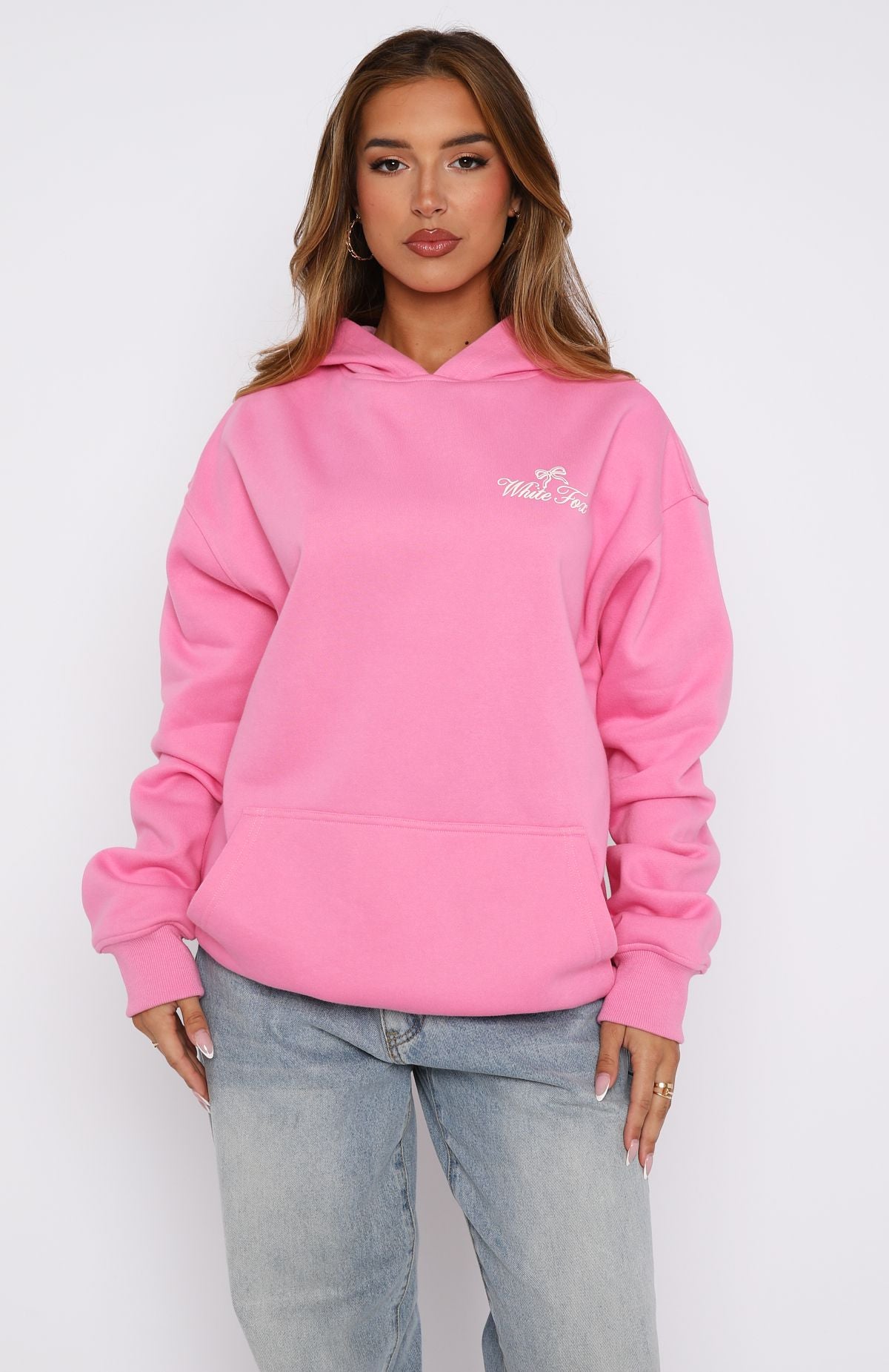 Lucky Charms Pink Oversized Hoodie - Fleece-Lined Comfort Fit