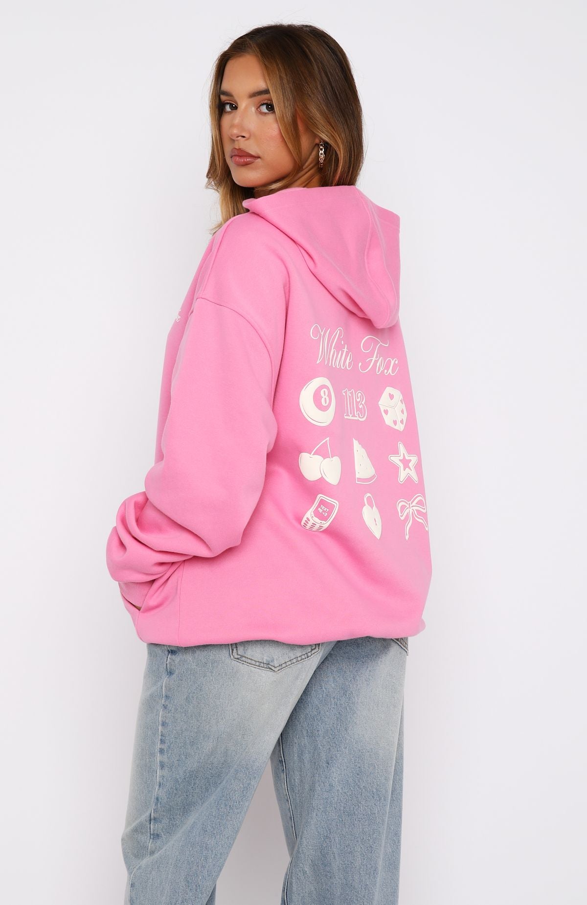 Lucky Charms Pink Oversized Hoodie - Fleece-Lined Comfort Fit