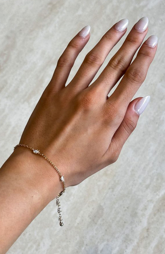 Tatjana Gold Plated Bracelet with Diamanté Embellishments