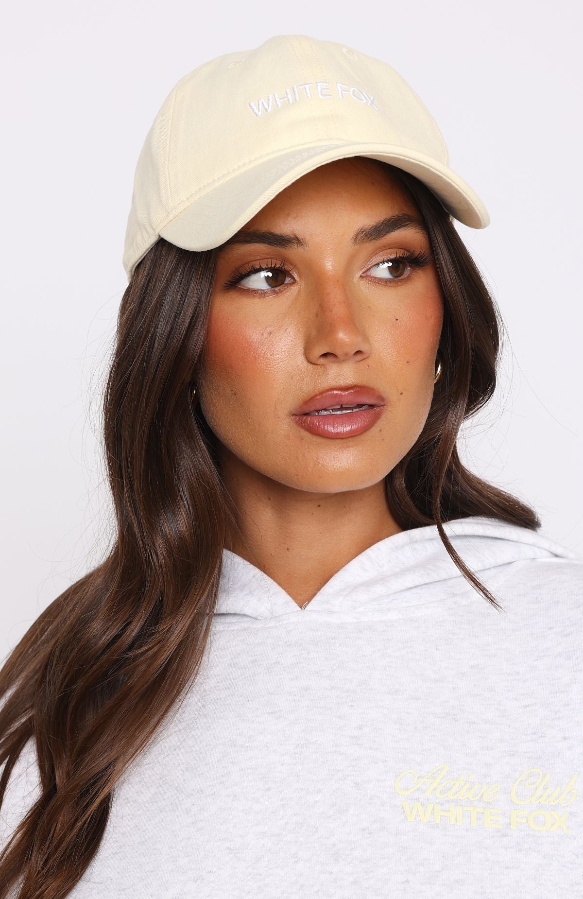 White Fox Time To Travel Snapback Cap - Lemon Cotton Baseball Hat