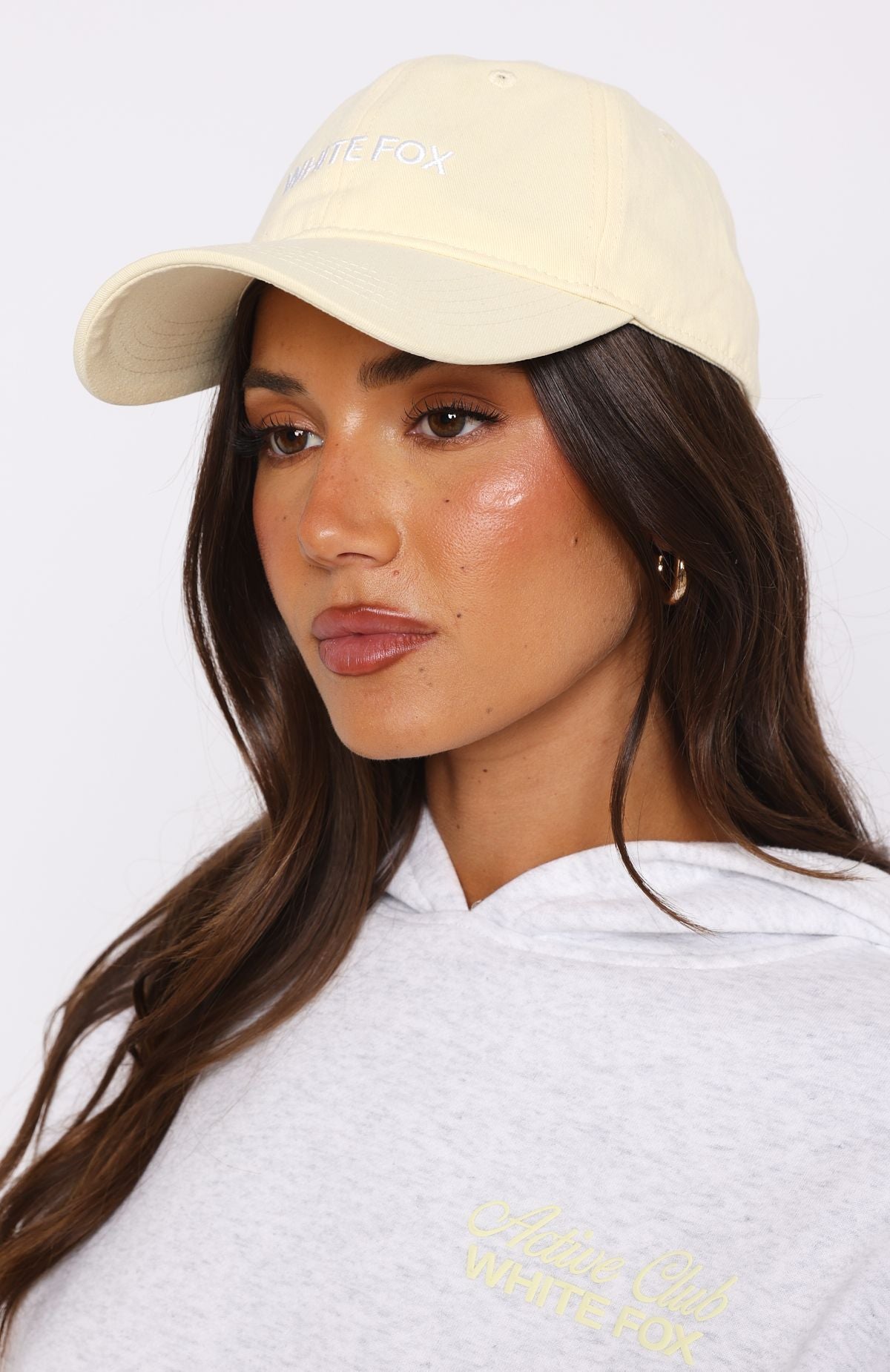 White Fox Time To Travel Snapback Cap - Lemon Cotton Baseball Hat